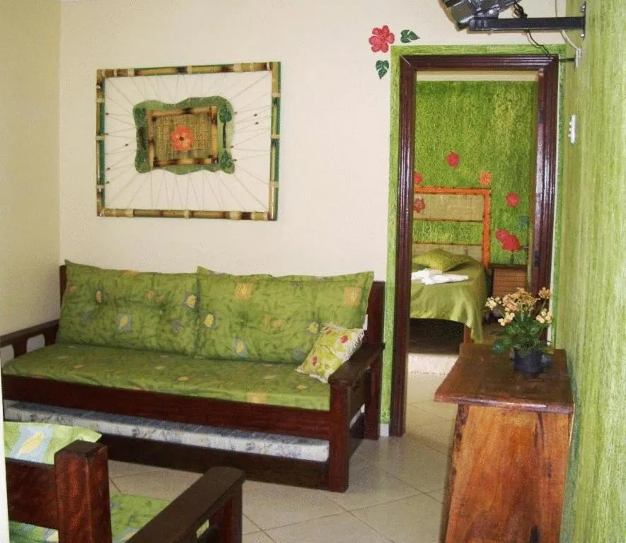 Living room in Peruíbe Suíte Flat Hotel