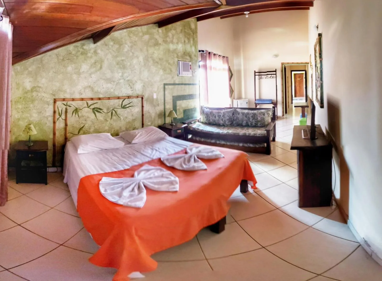 Bed in Peruíbe Suíte Flat Hotel