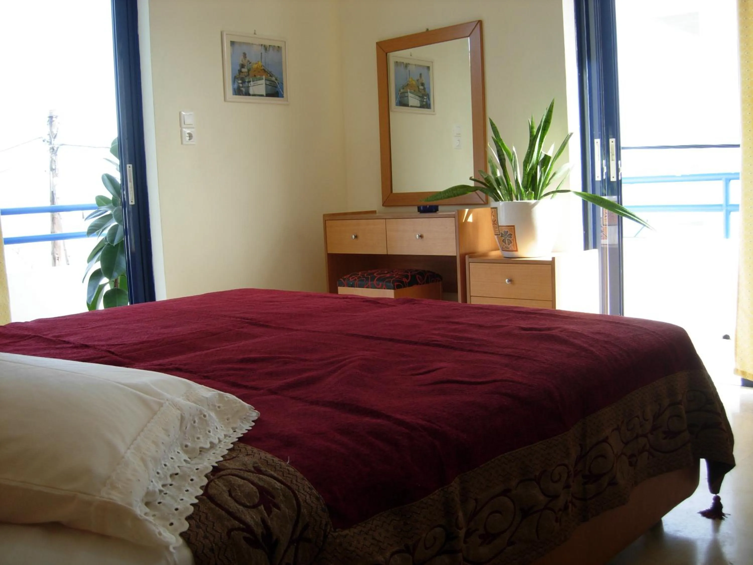 Bed in Philippos Studios & Apartments
