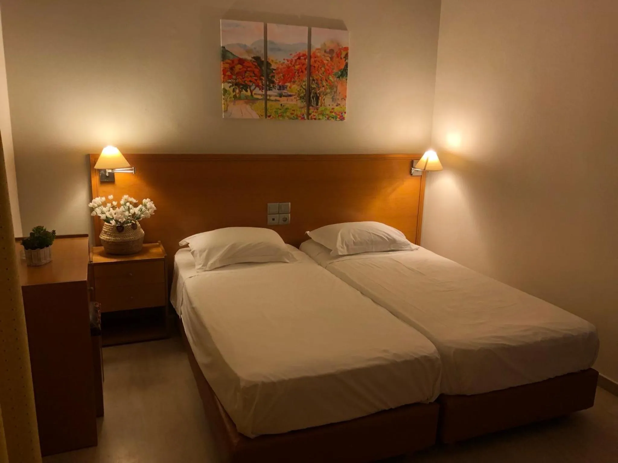 Bed in Philippos Studios & Apartments