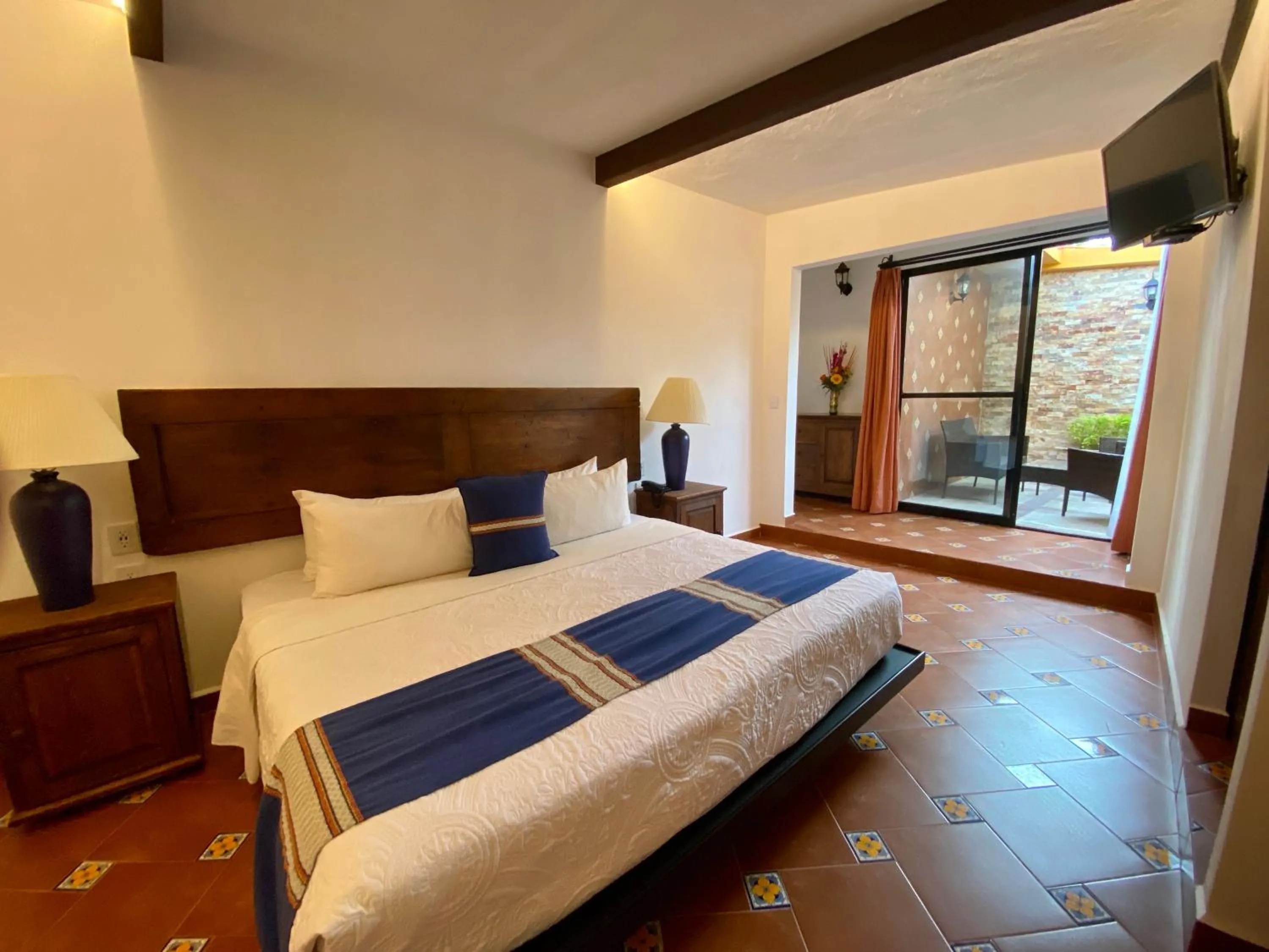 Bed in Hotel Hacienda Monteverde San Miguel de Allende