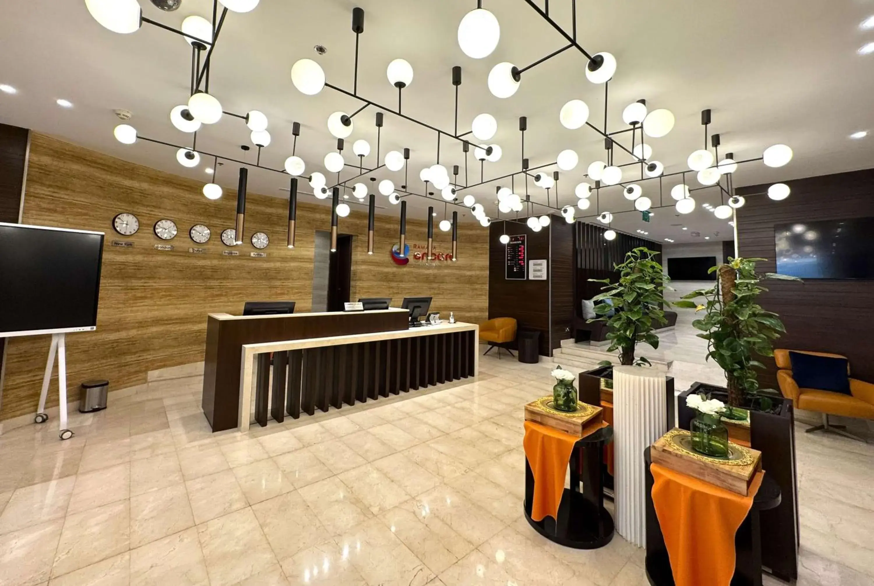 Lobby or reception in Ramada Encore Doha by Wyndham Lobby or reception in Ramada Encore Doha by Wyndham