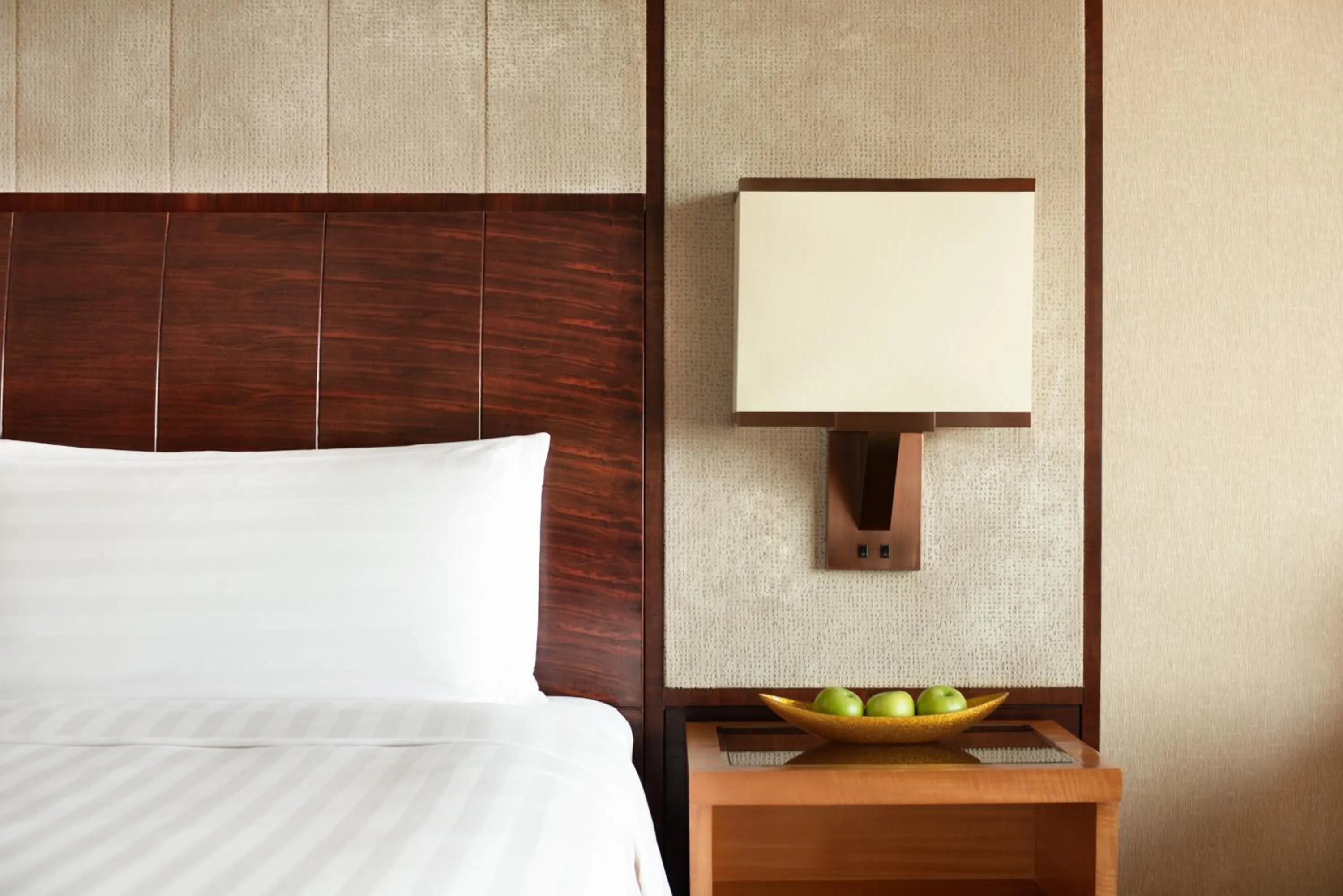 Decorative detail, Bed in Kerry Hotel Pudong, Shanghai - Indoor Connecting to Shanghai New International Expo Centre