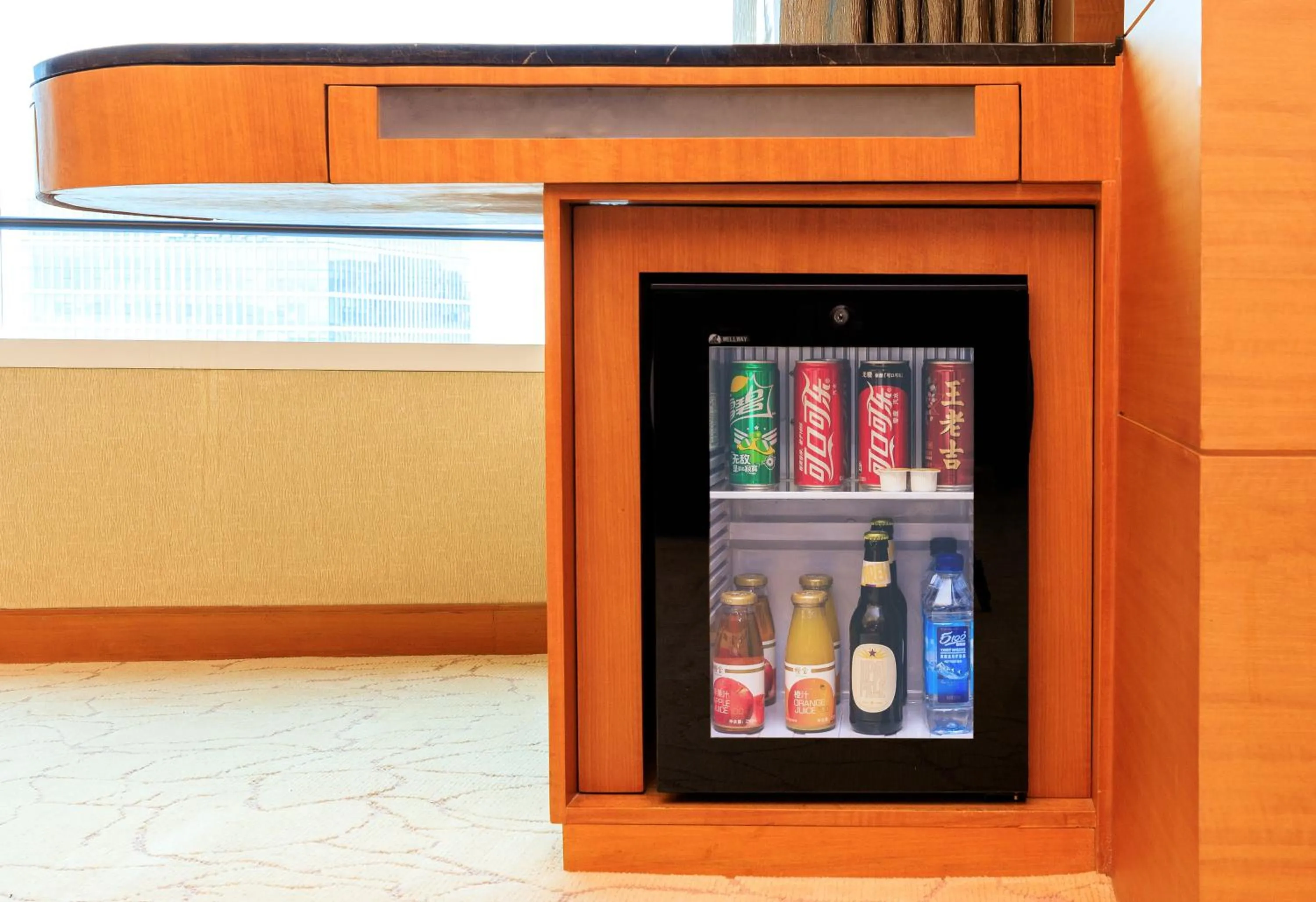 minibar in Kerry Hotel Pudong, Shanghai - Indoor Connecting to Shanghai New International Expo Centre