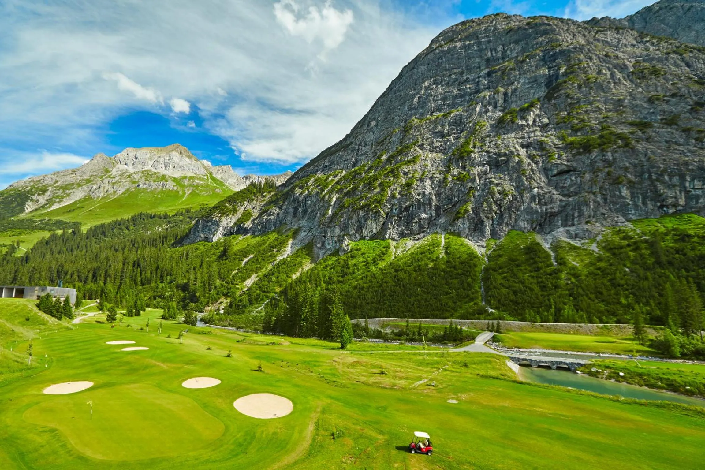 Golfcourse in Hotel Gotthard
