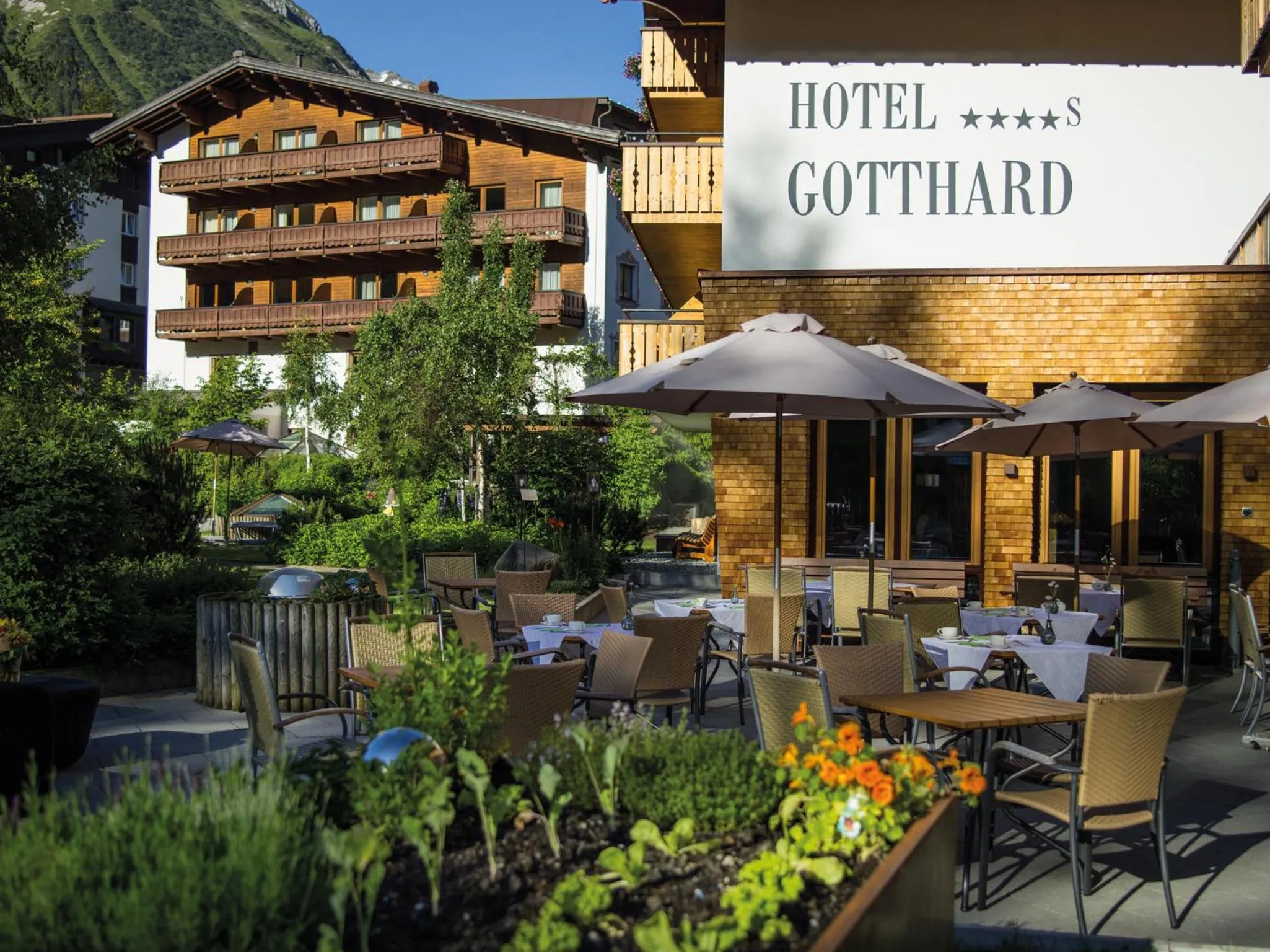Balcony/Terrace in Hotel Gotthard