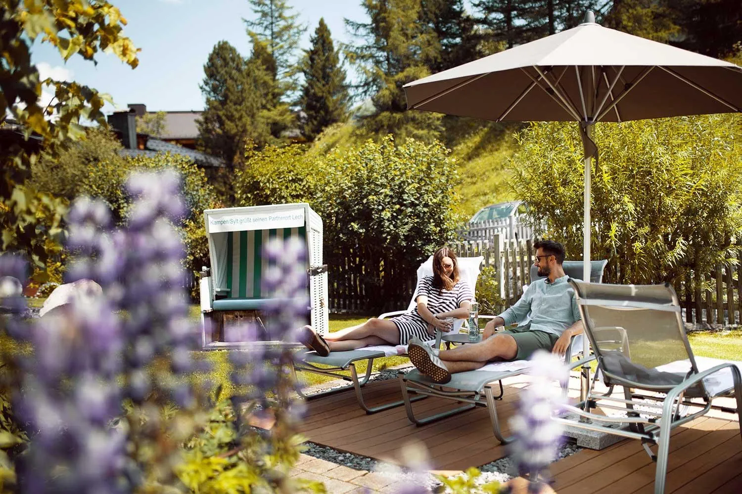 Patio in Hotel Gotthard