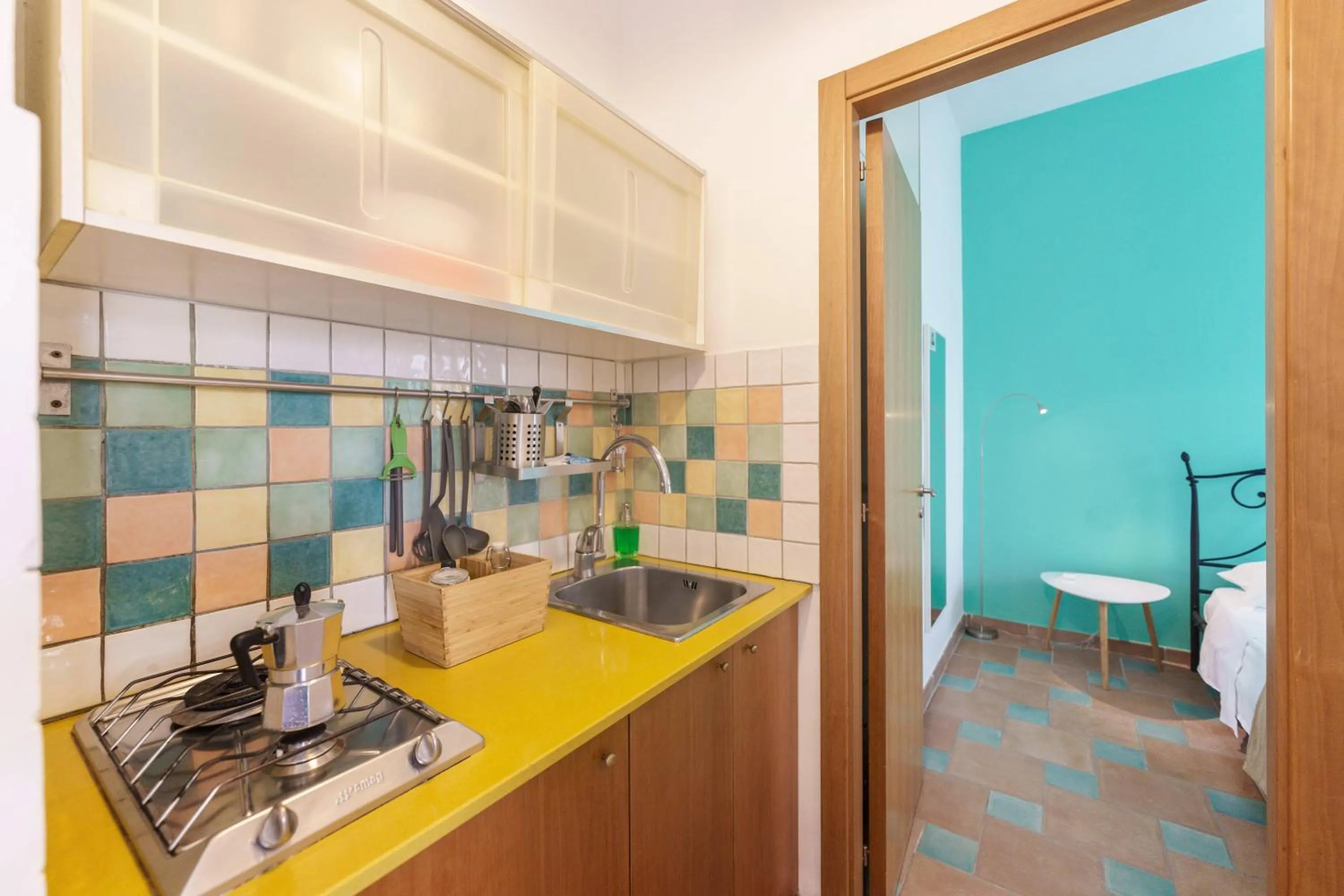 Kitchen or kitchenette in Le Grand Bleu - Gioia Apartments