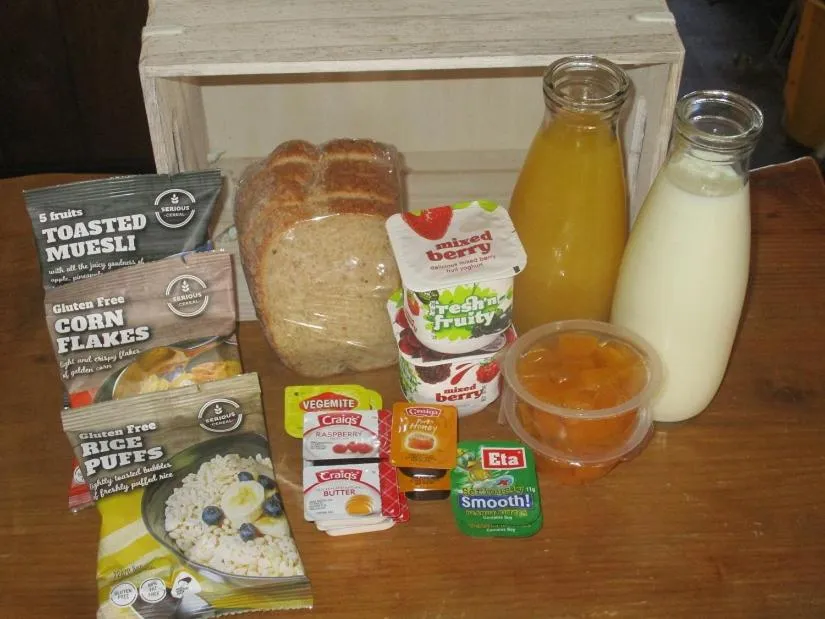 Continental breakfast in Mountain Heights Lodge