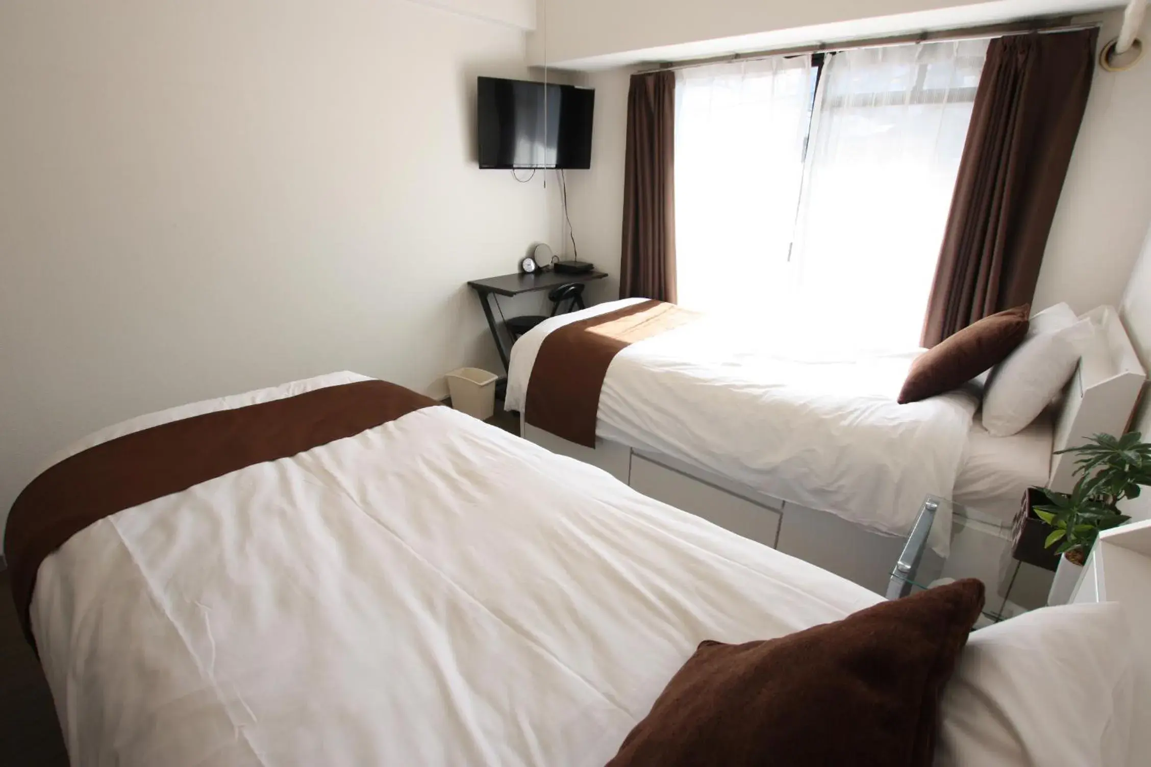 Bed in Forest Inn Fukuoka -previously Pure Tenjin- Bed in Forest Inn Fukuoka -previously Pure Tenjin-