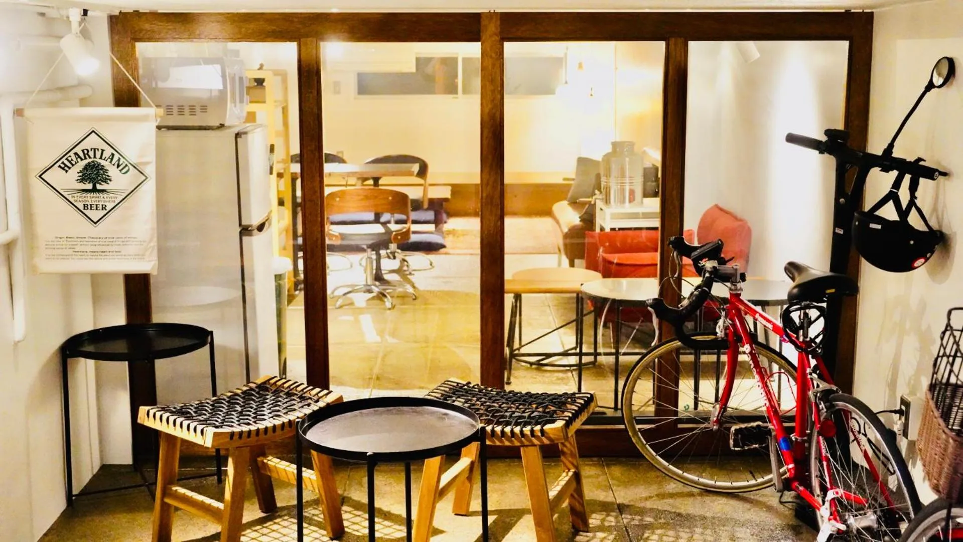 Living room in Hostel Chapter Two Tokyo