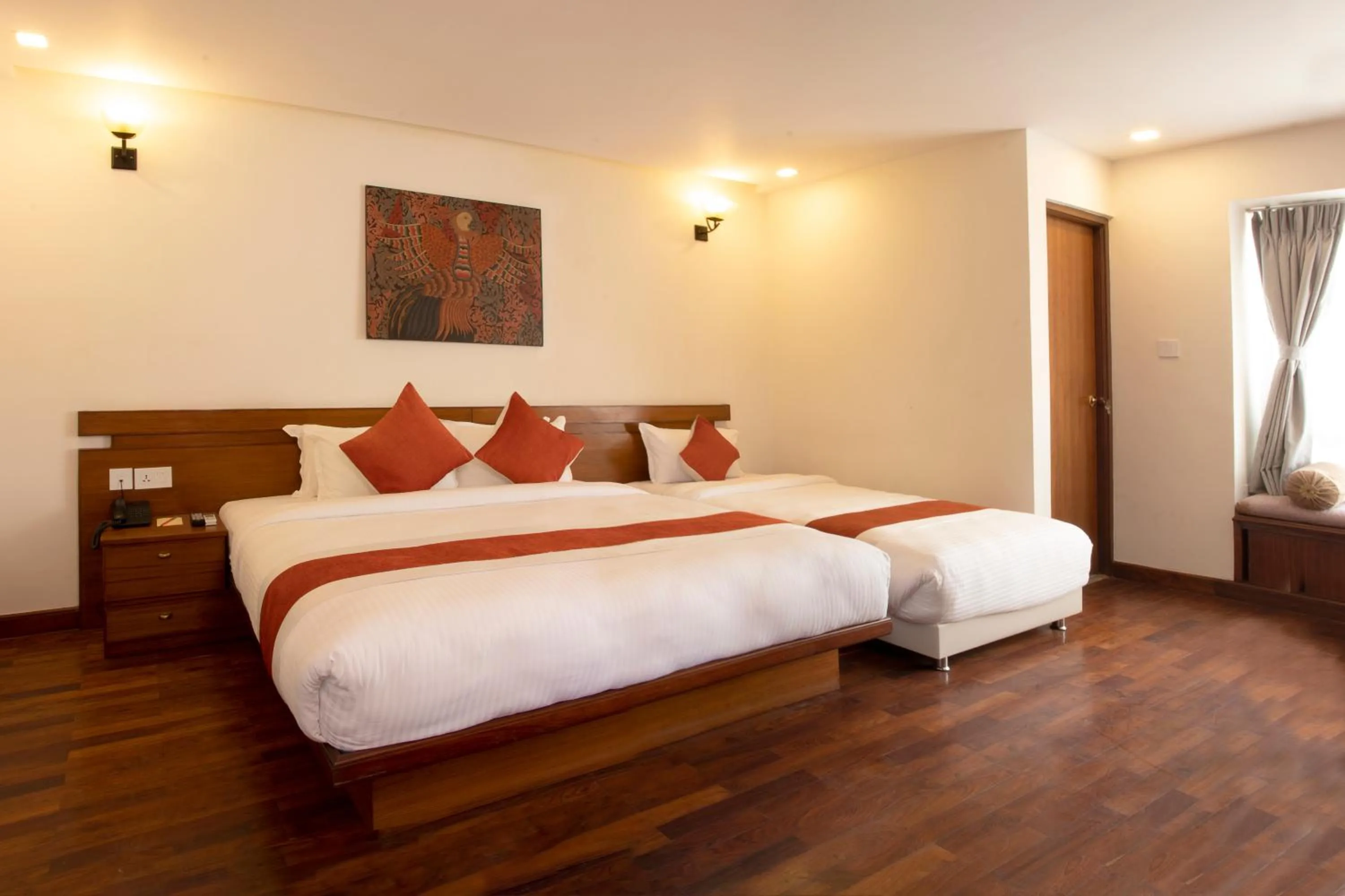 Bed in Timber House by Tara Group