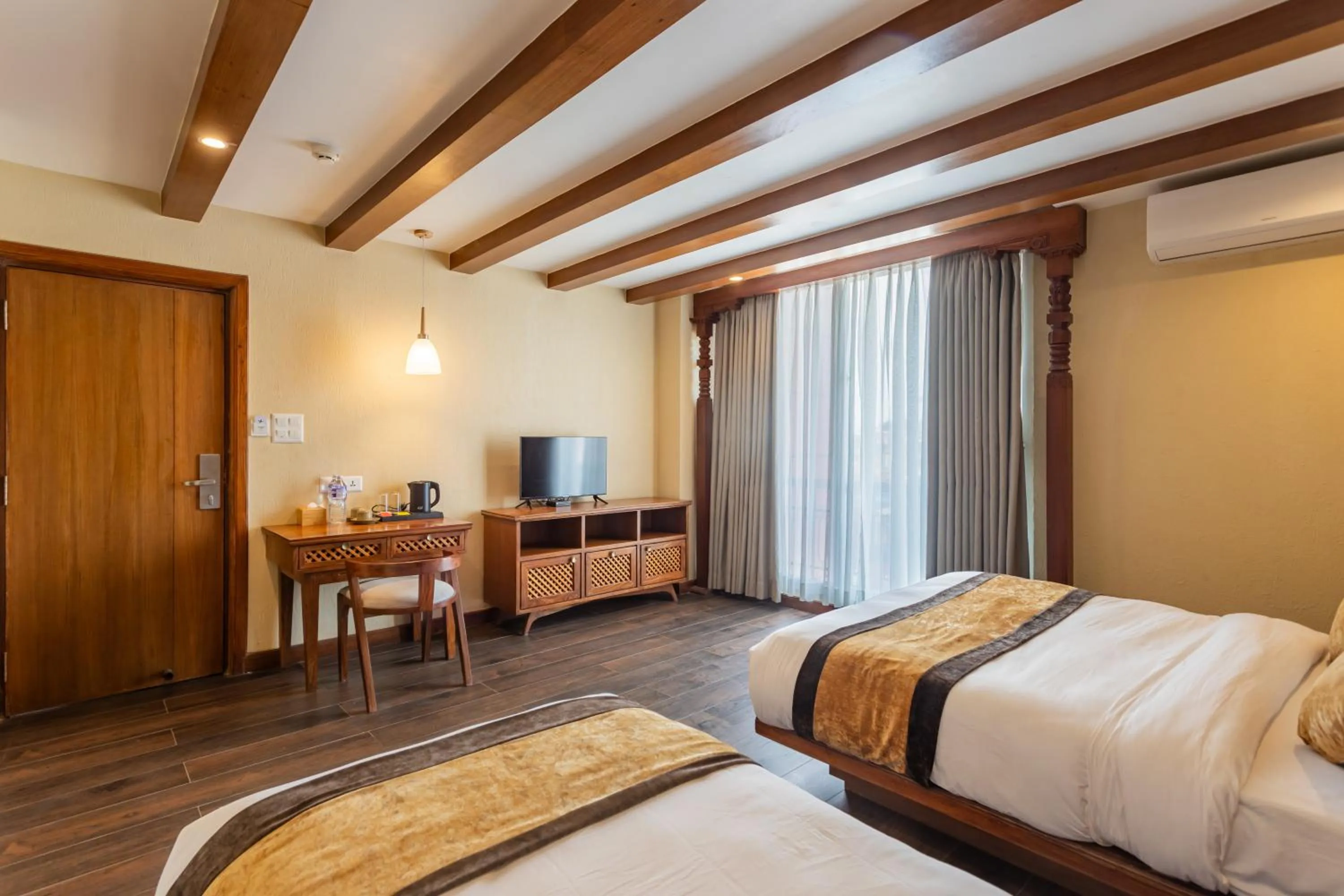 Bed in Timber House by Tara Group