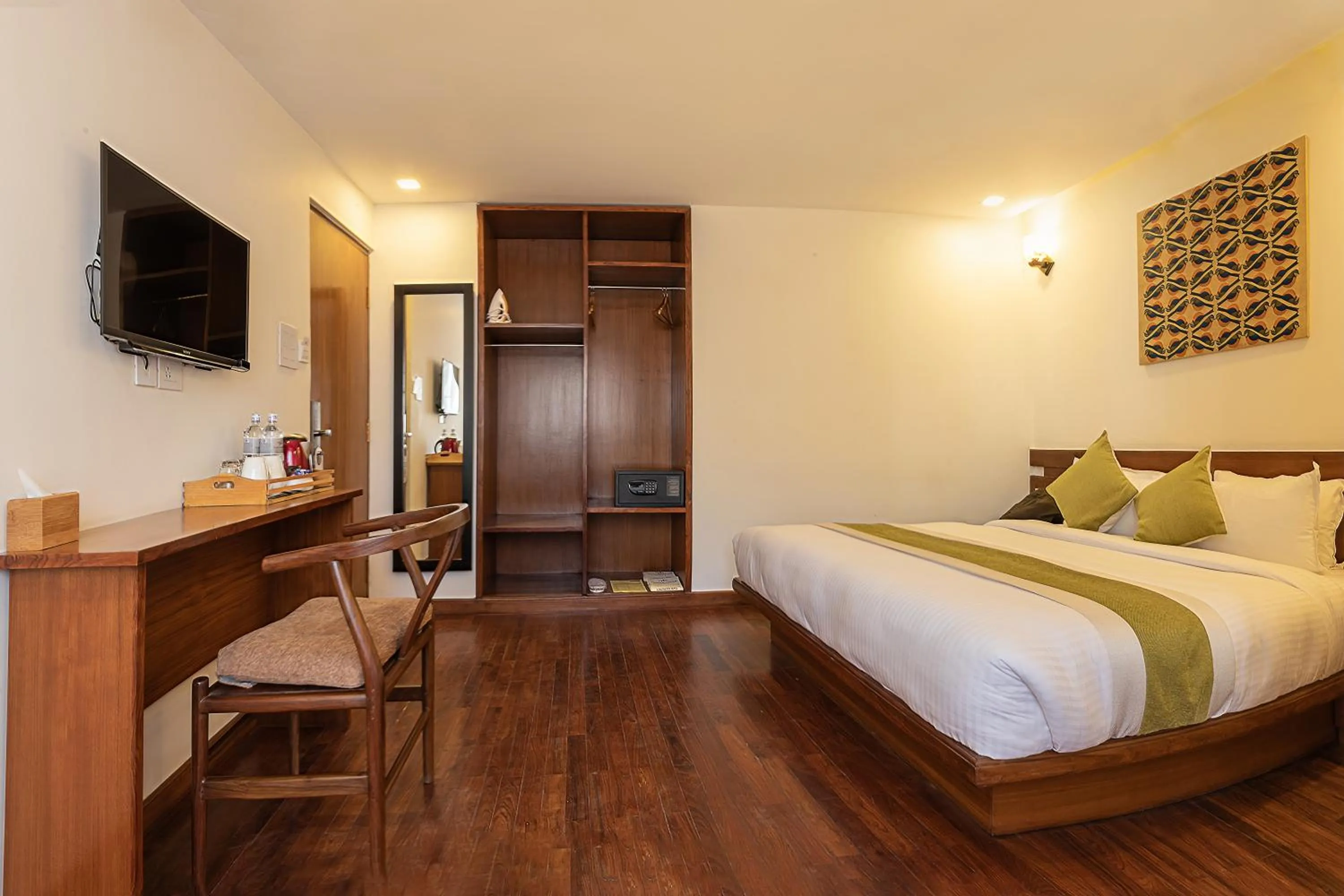 Night, Bed in Timber House by Tara Group