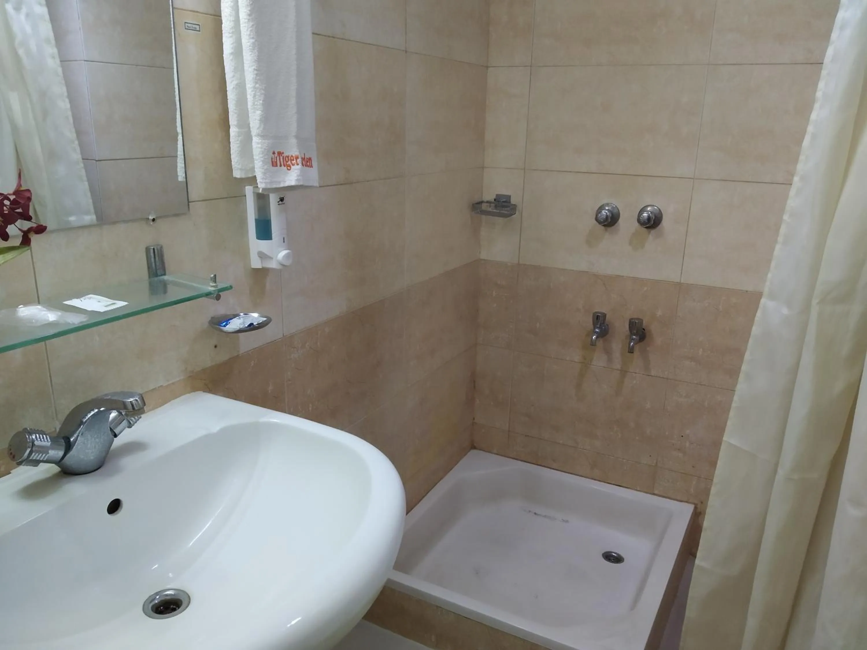 Shower in Tiger Garden Int Hotel