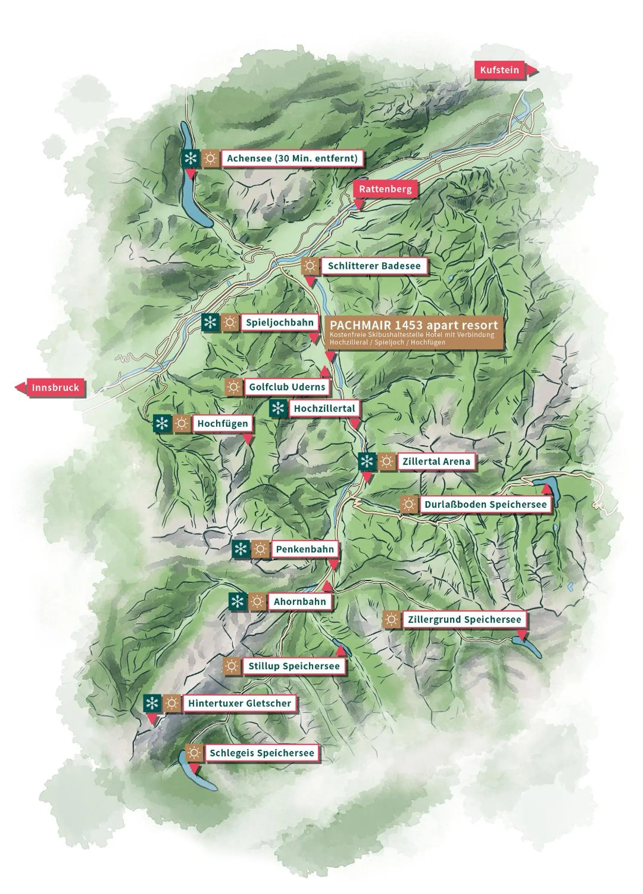 Natural landscape in PACHMAIR 1453 apart resort