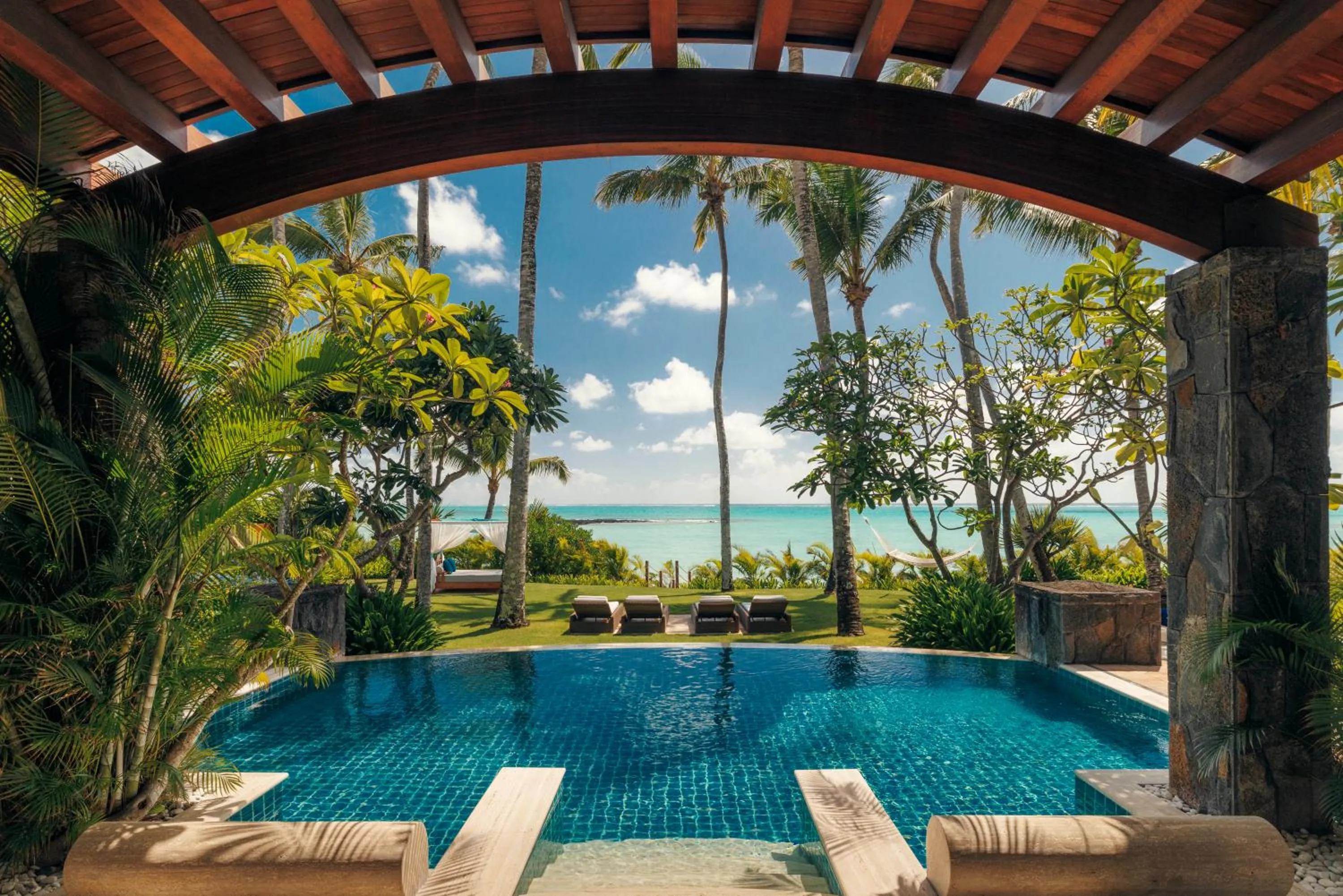 Garden view in One&Only Le Saint Géran, Mauritius