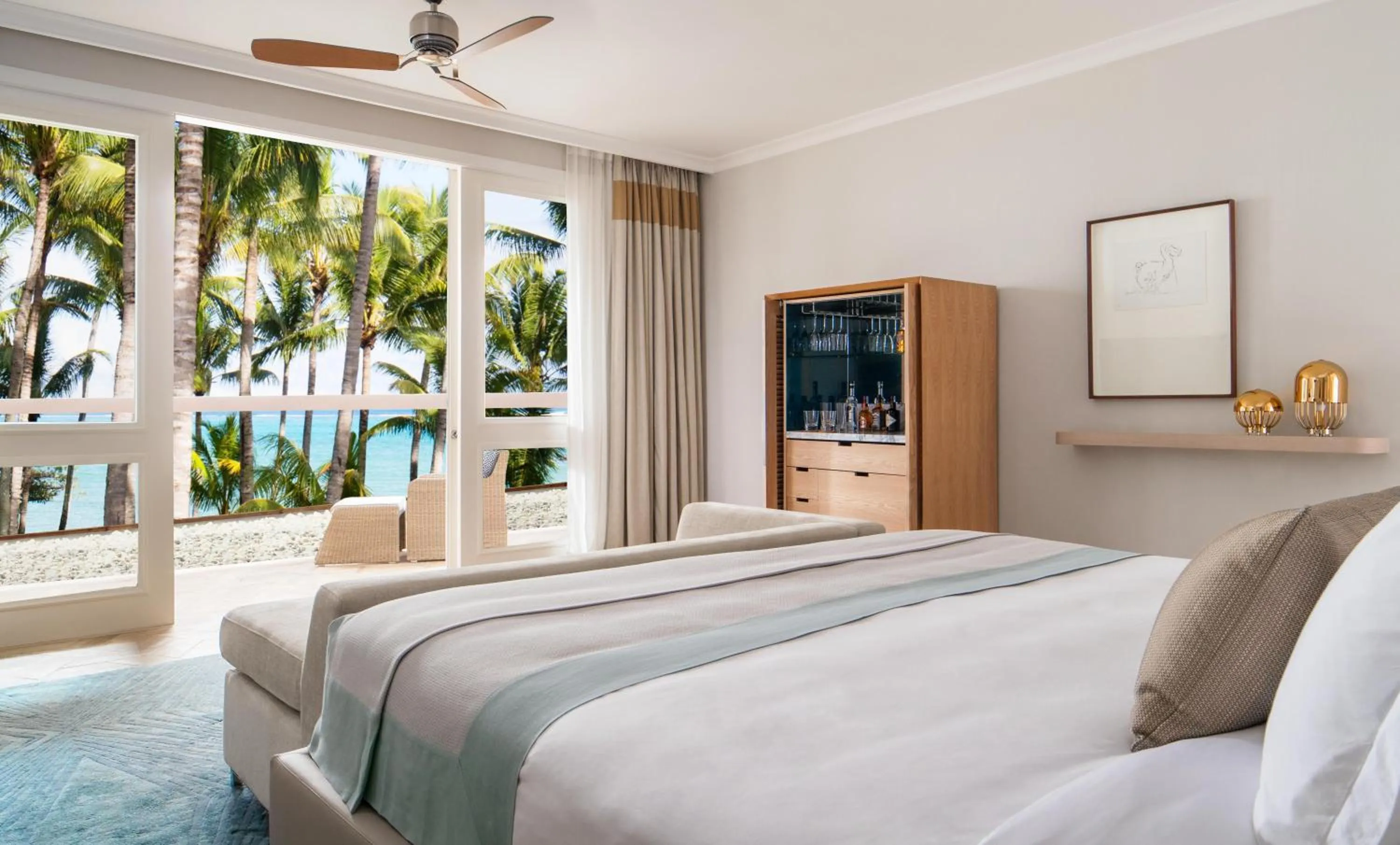 Bed in One&Only Le Saint Géran, Mauritius