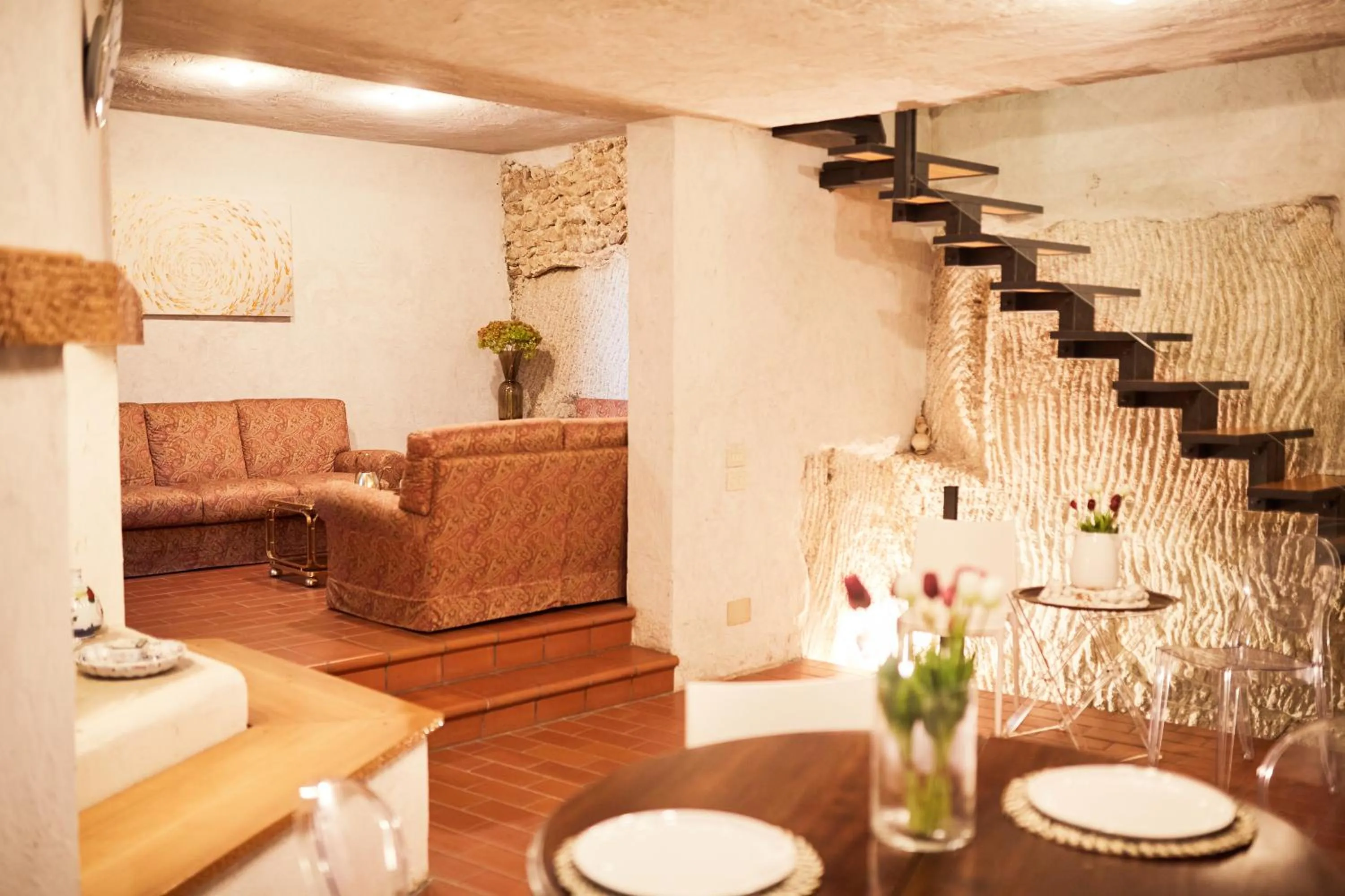 Living room in Albergo La Rocca