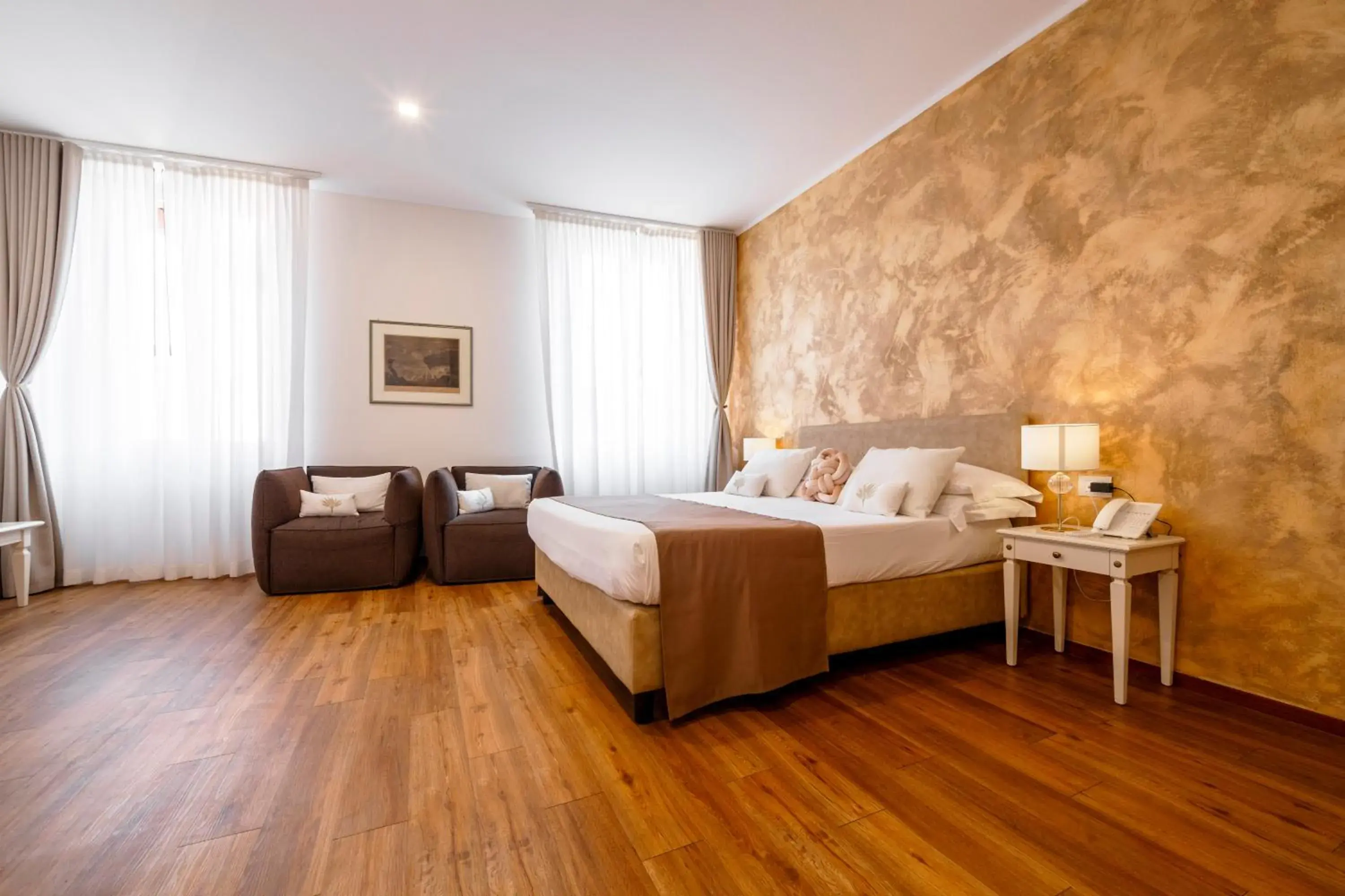 View (from property/room), Bed in Albergo La Rocca View (from property/room), Bed in Albergo La Rocca