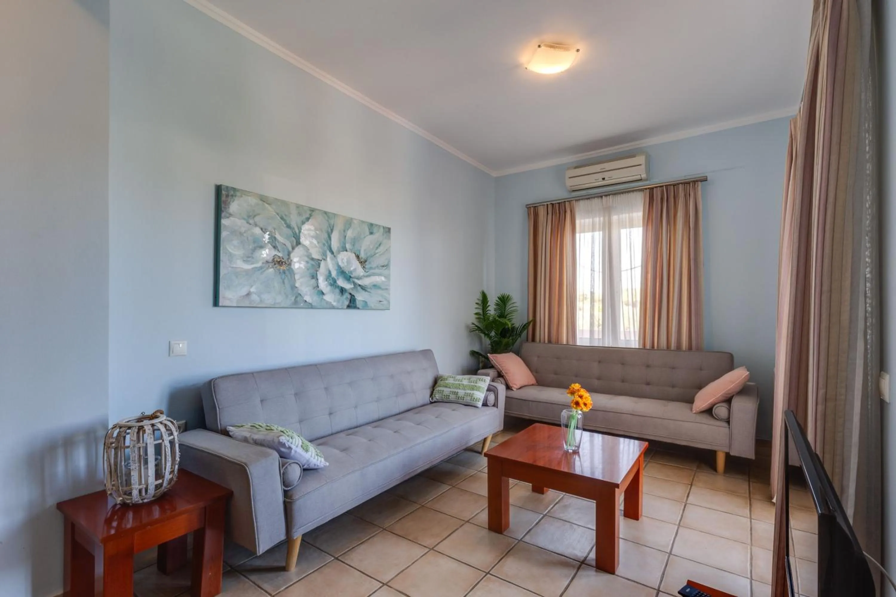 Living room in Villa Armonia Chania