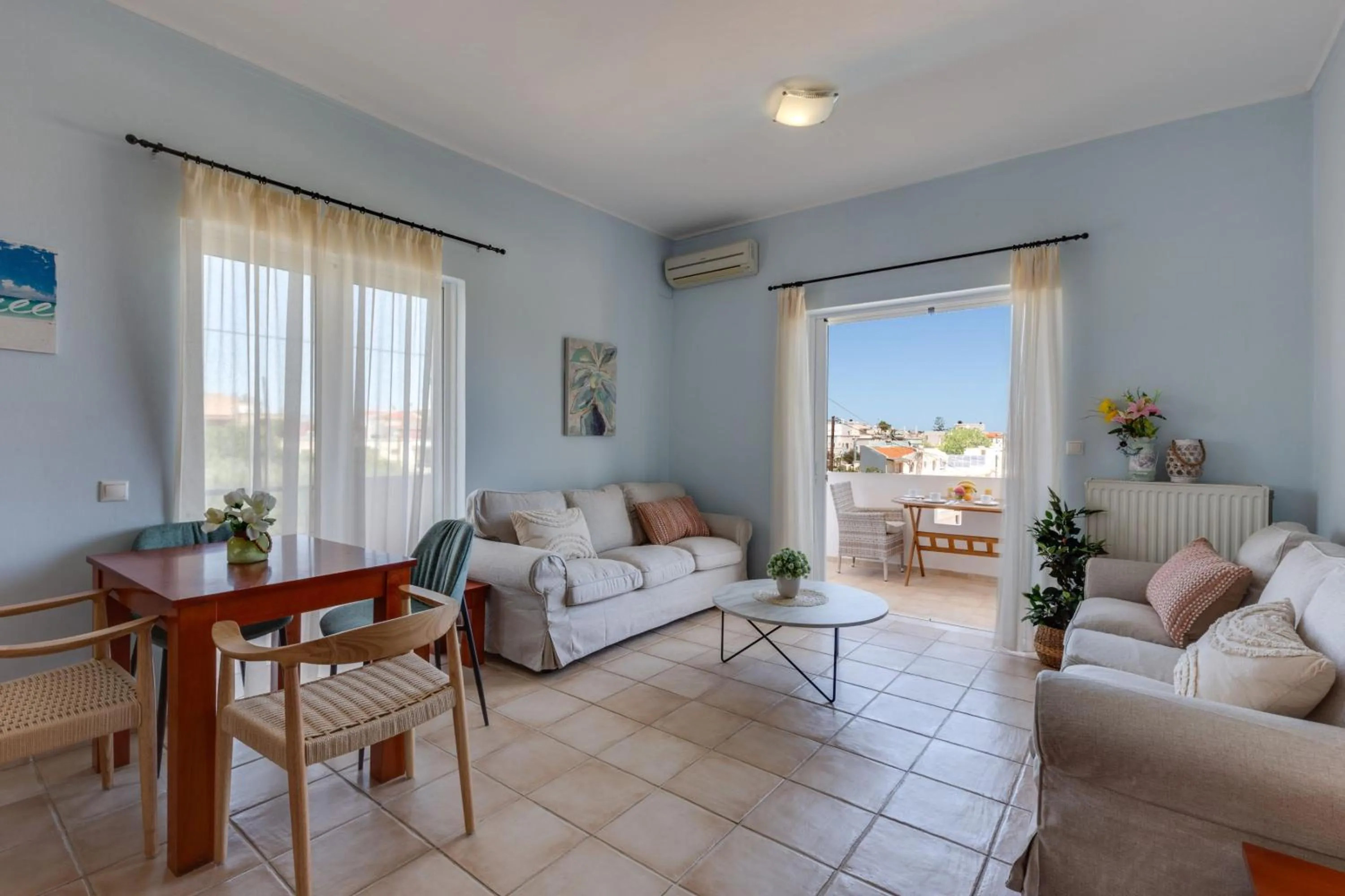 Living room in Villa Armonia Chania