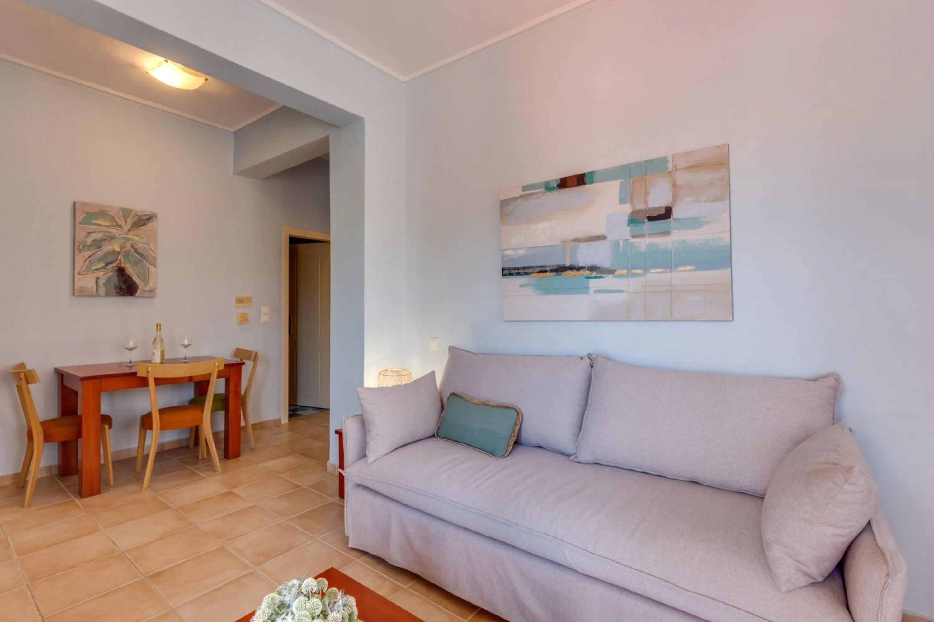 Living room in Villa Armonia Chania