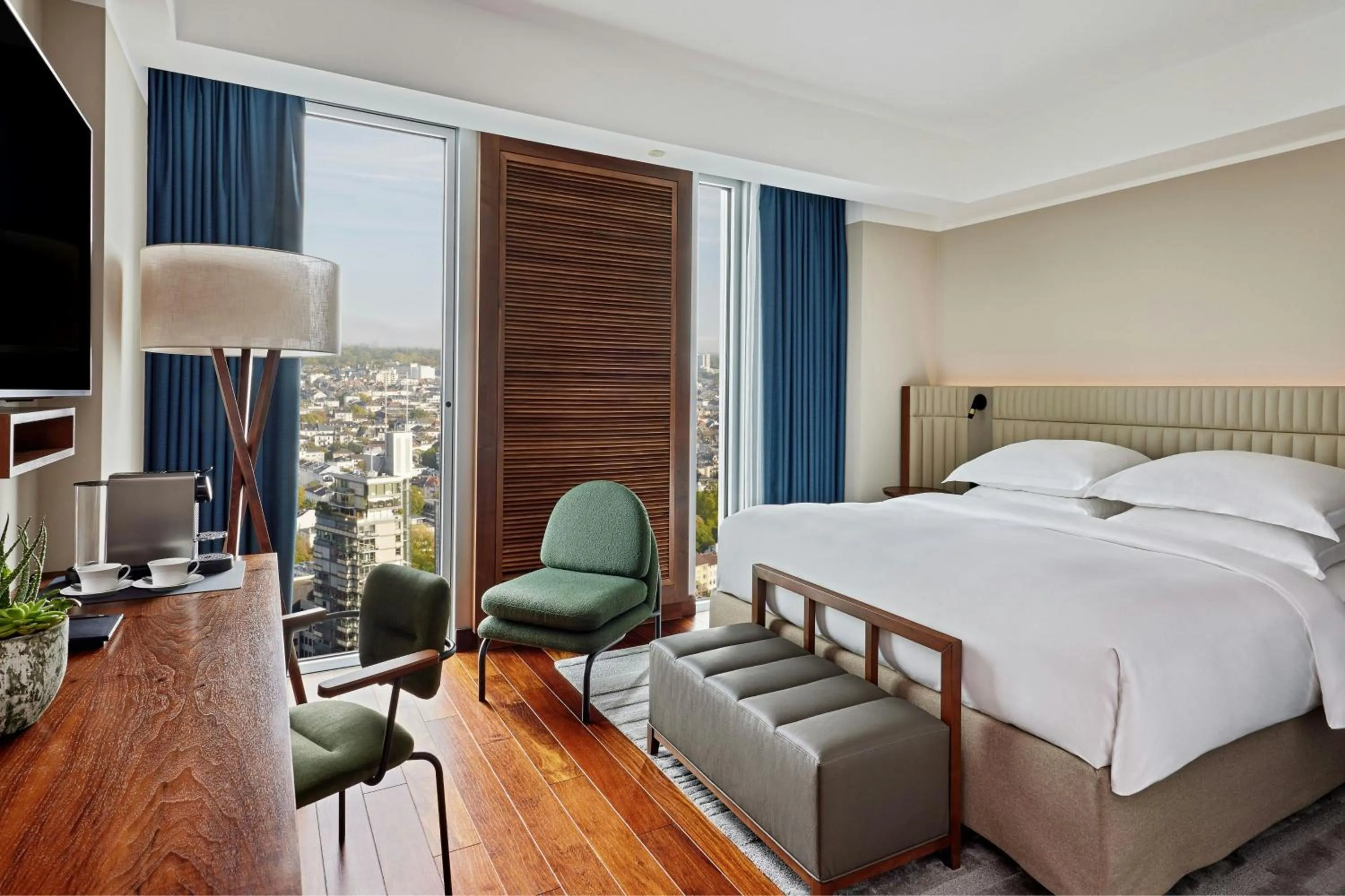 Bedroom, Bed in JW Marriott Hotel Frankfurt