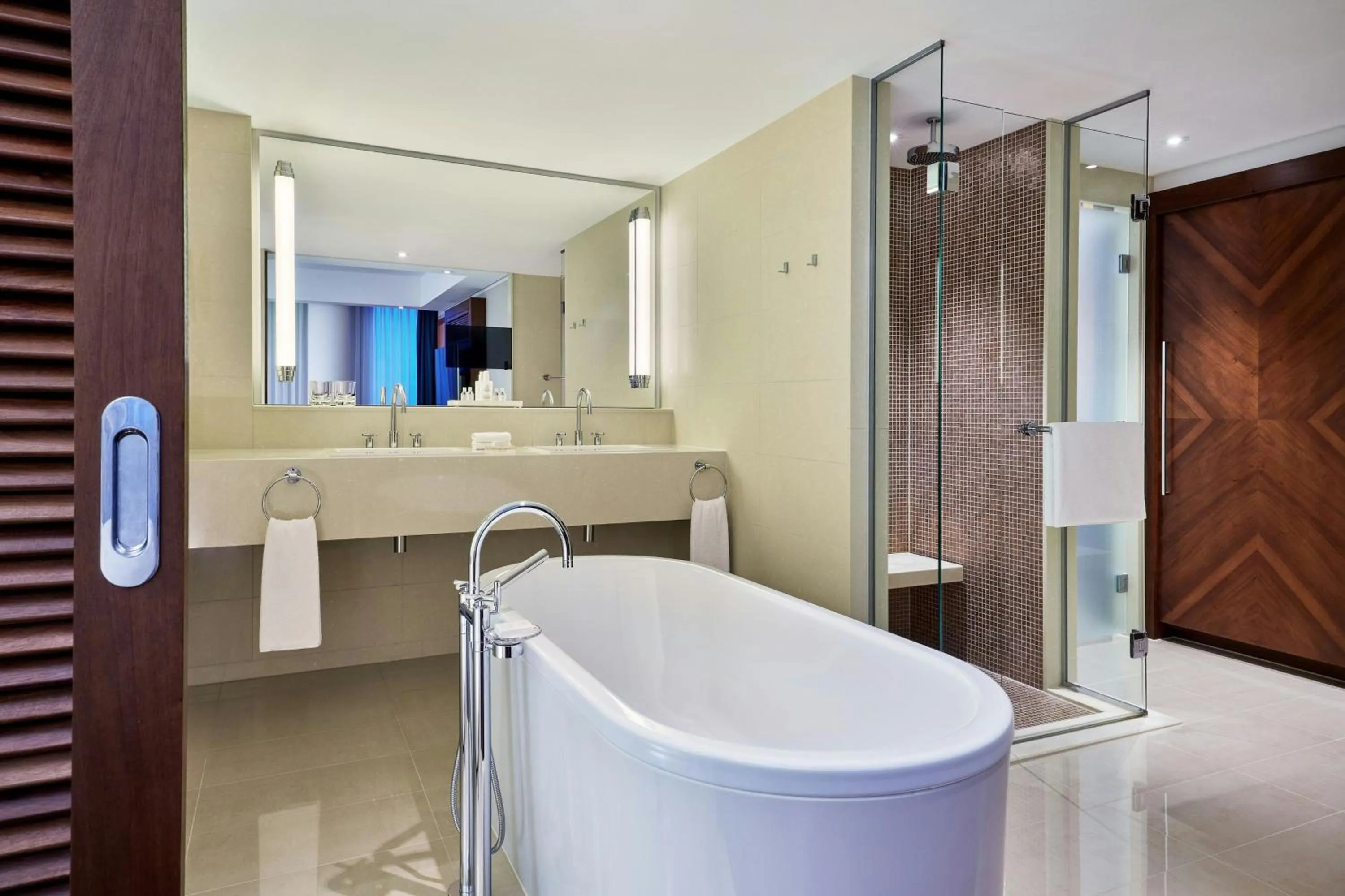 Bathroom in JW Marriott Hotel Frankfurt