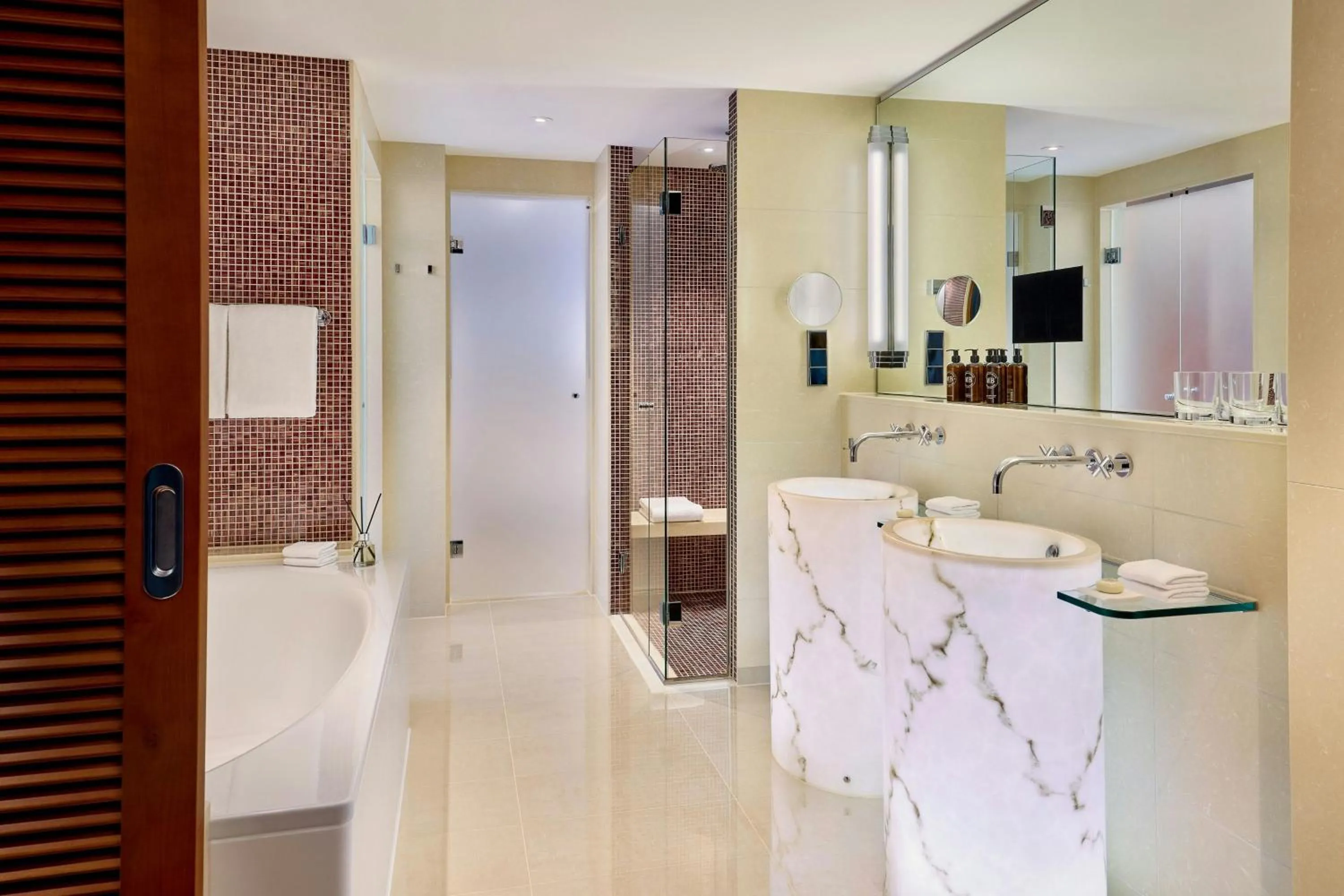 Bathroom in JW Marriott Hotel Frankfurt