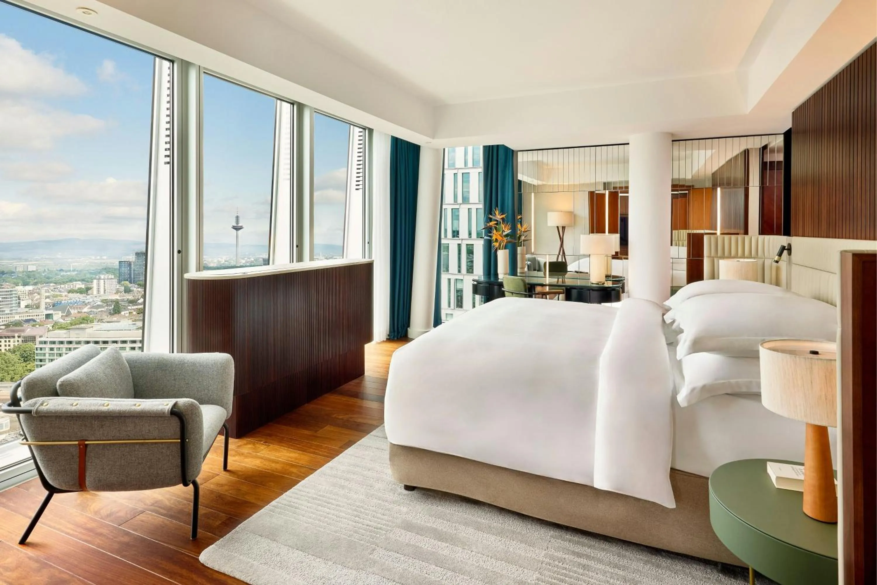 Bedroom, Bed in JW Marriott Hotel Frankfurt