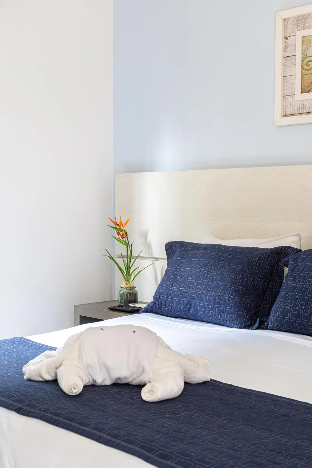 Bed in Hotel Ilhas da Grécia