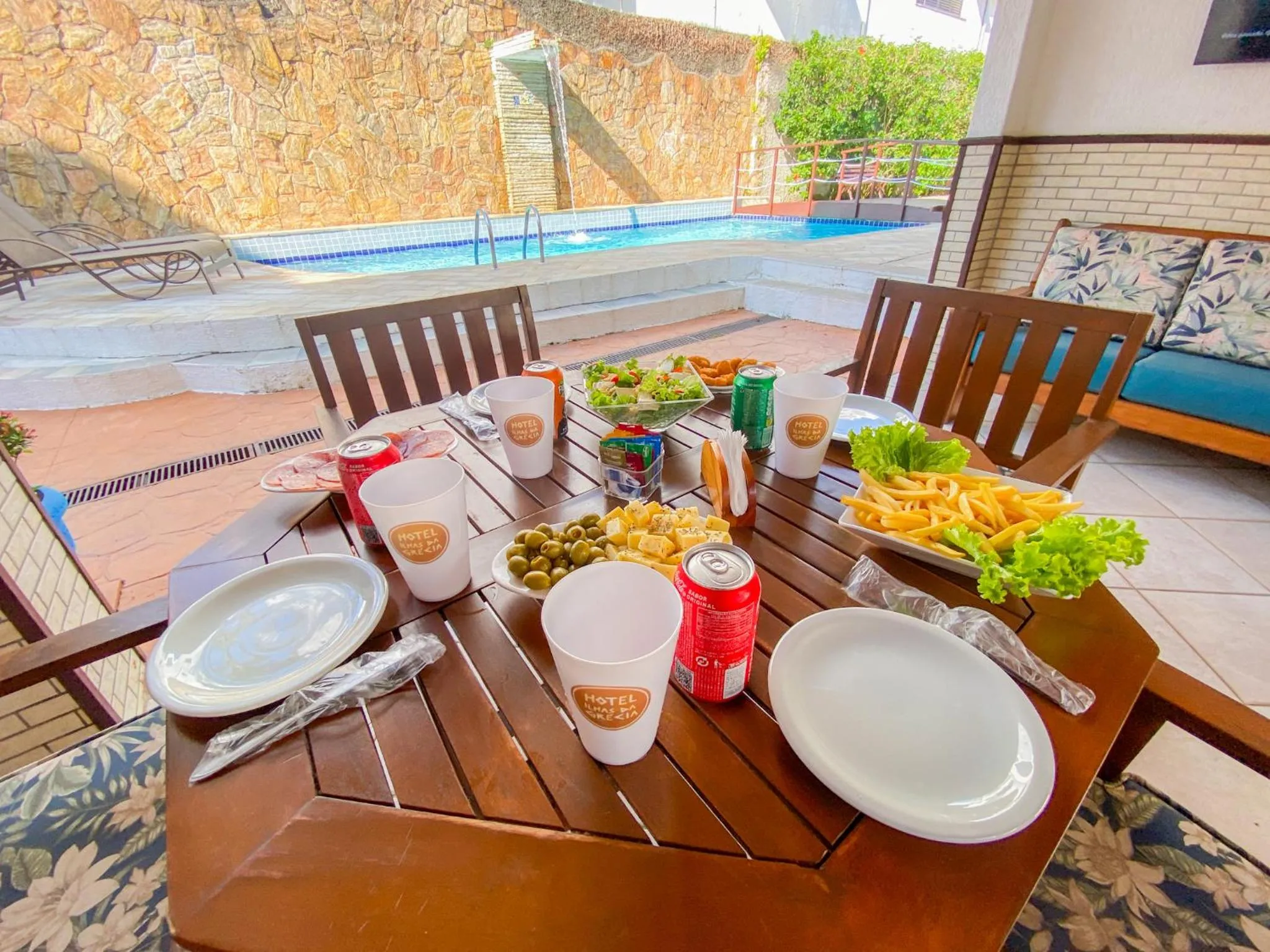 Food and drinks in Hotel Ilhas da Grécia