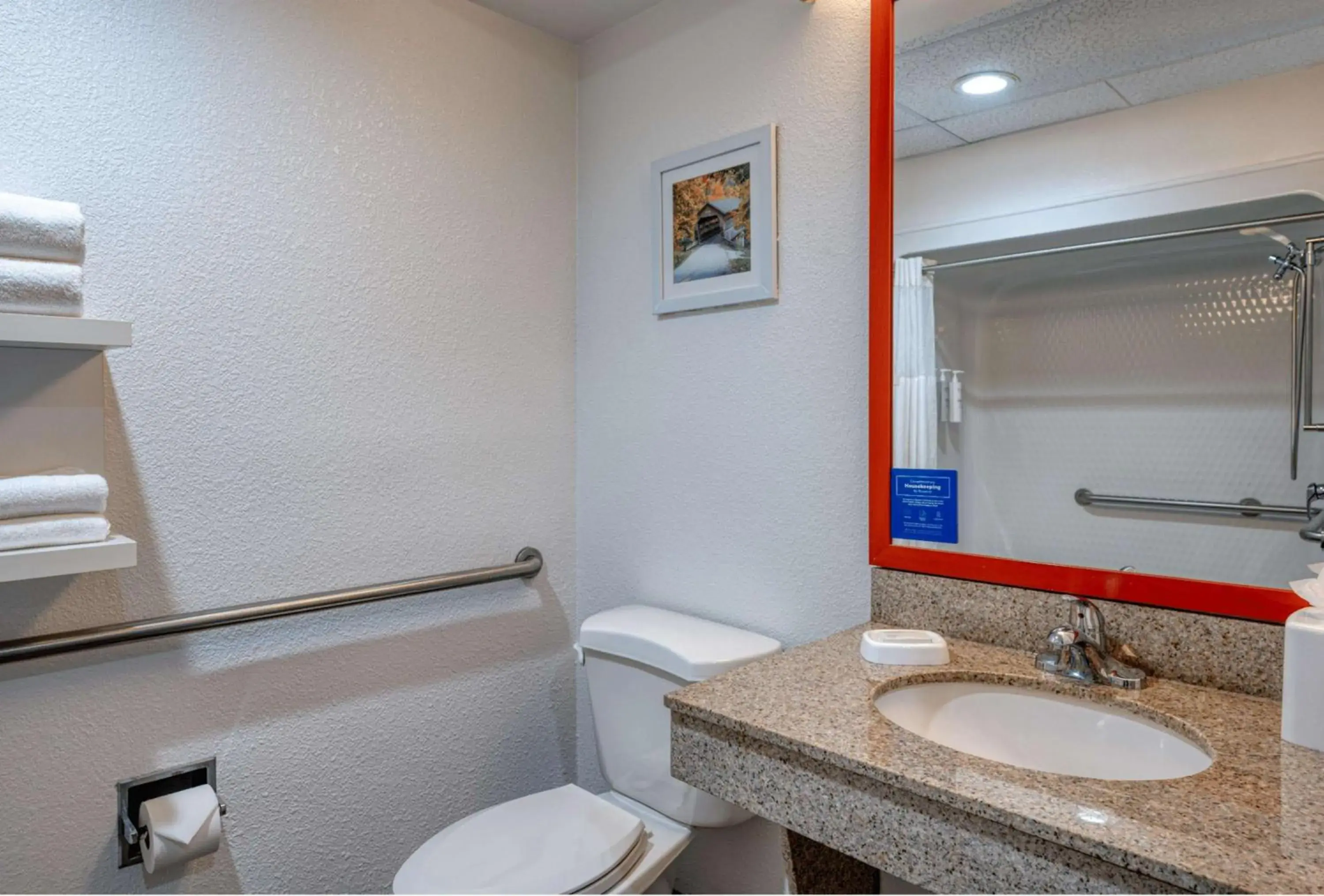 Bathroom in Hampton Inn by Hilton Washington Court House Bathroom in Hampton Inn by Hilton Washington Court House