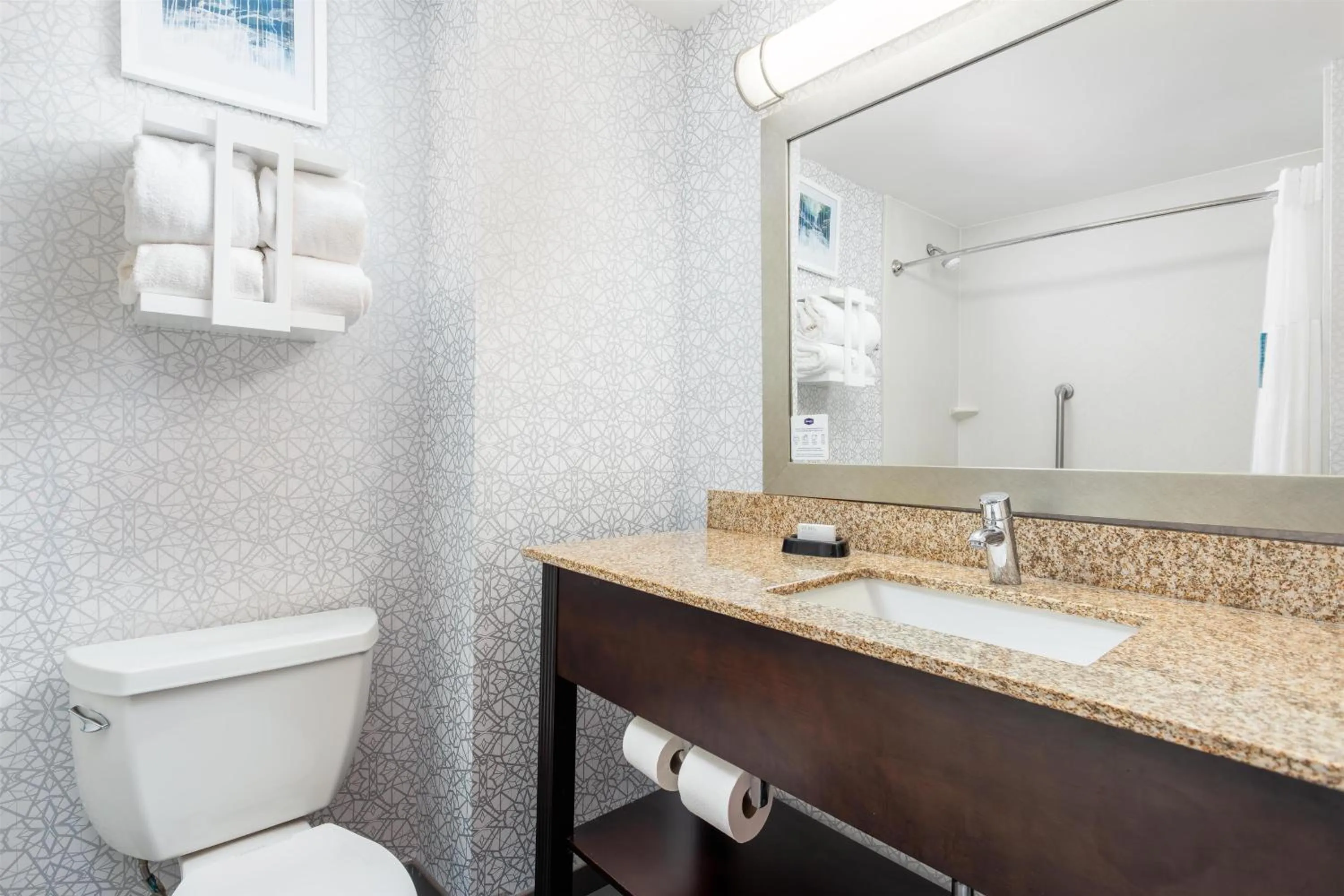 Bathroom in Hampton Inn Akron-South