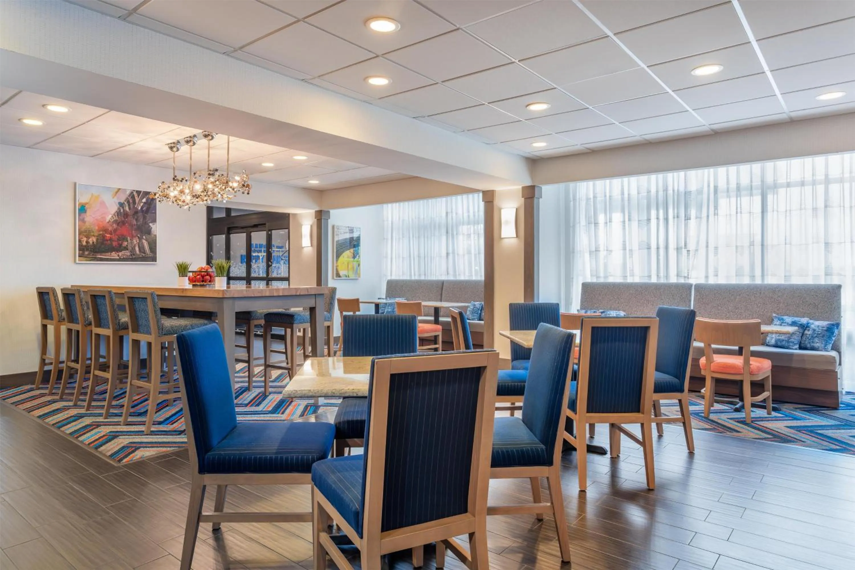 Lobby or reception in Hampton Inn Akron-South