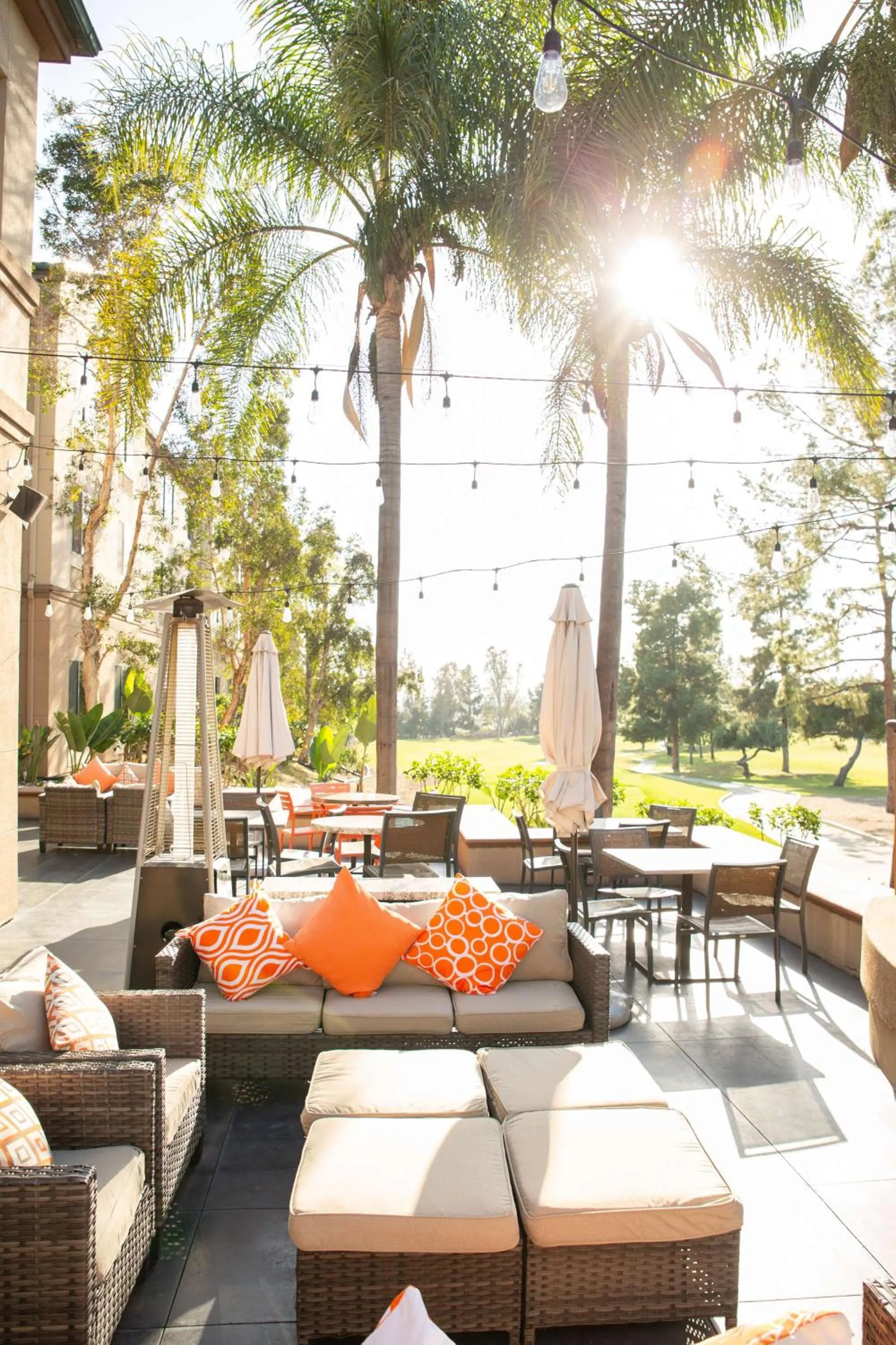 Patio in Hilton Garden Inn Montebello / Los Angeles