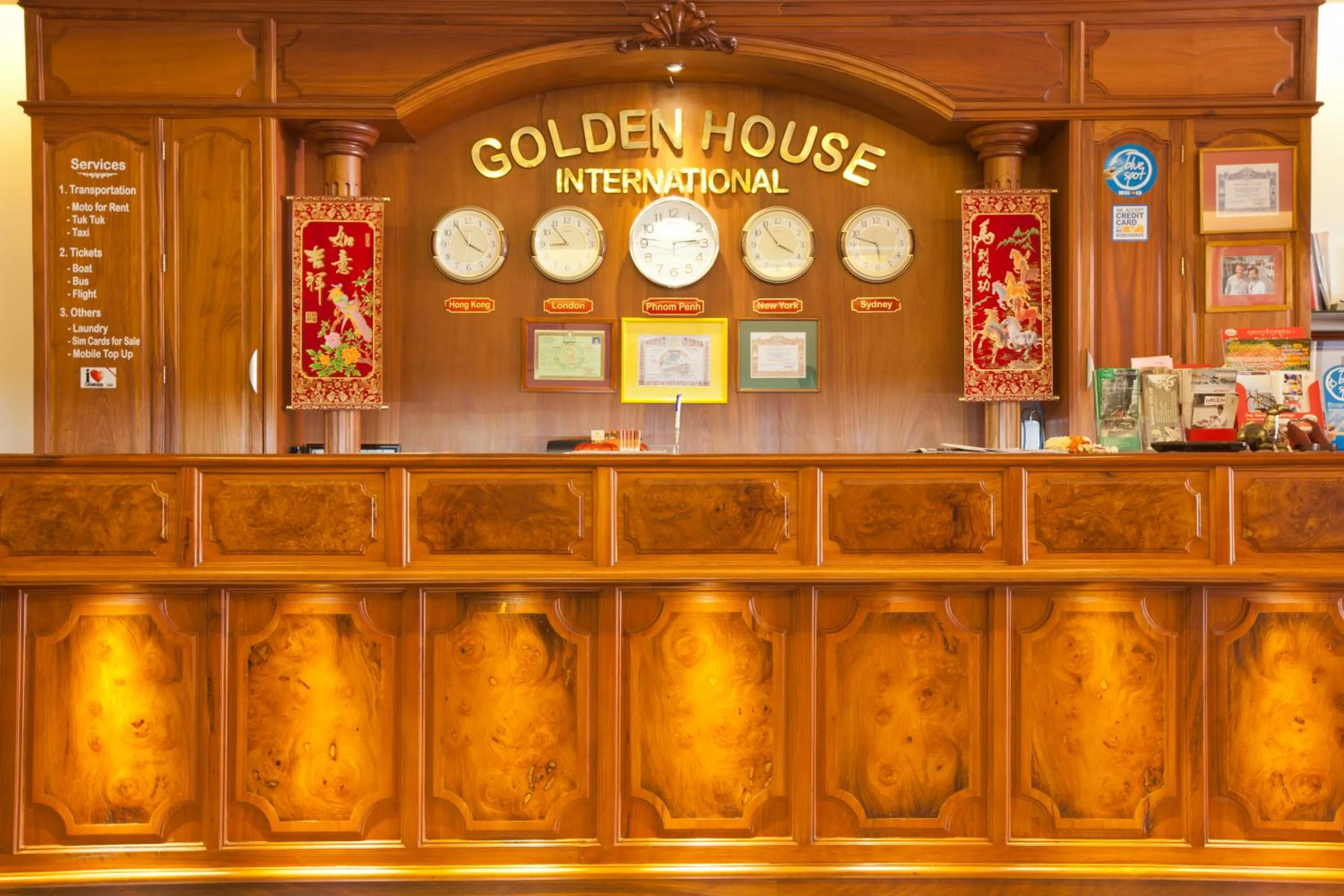 Lobby or reception in Golden House International Hotel
