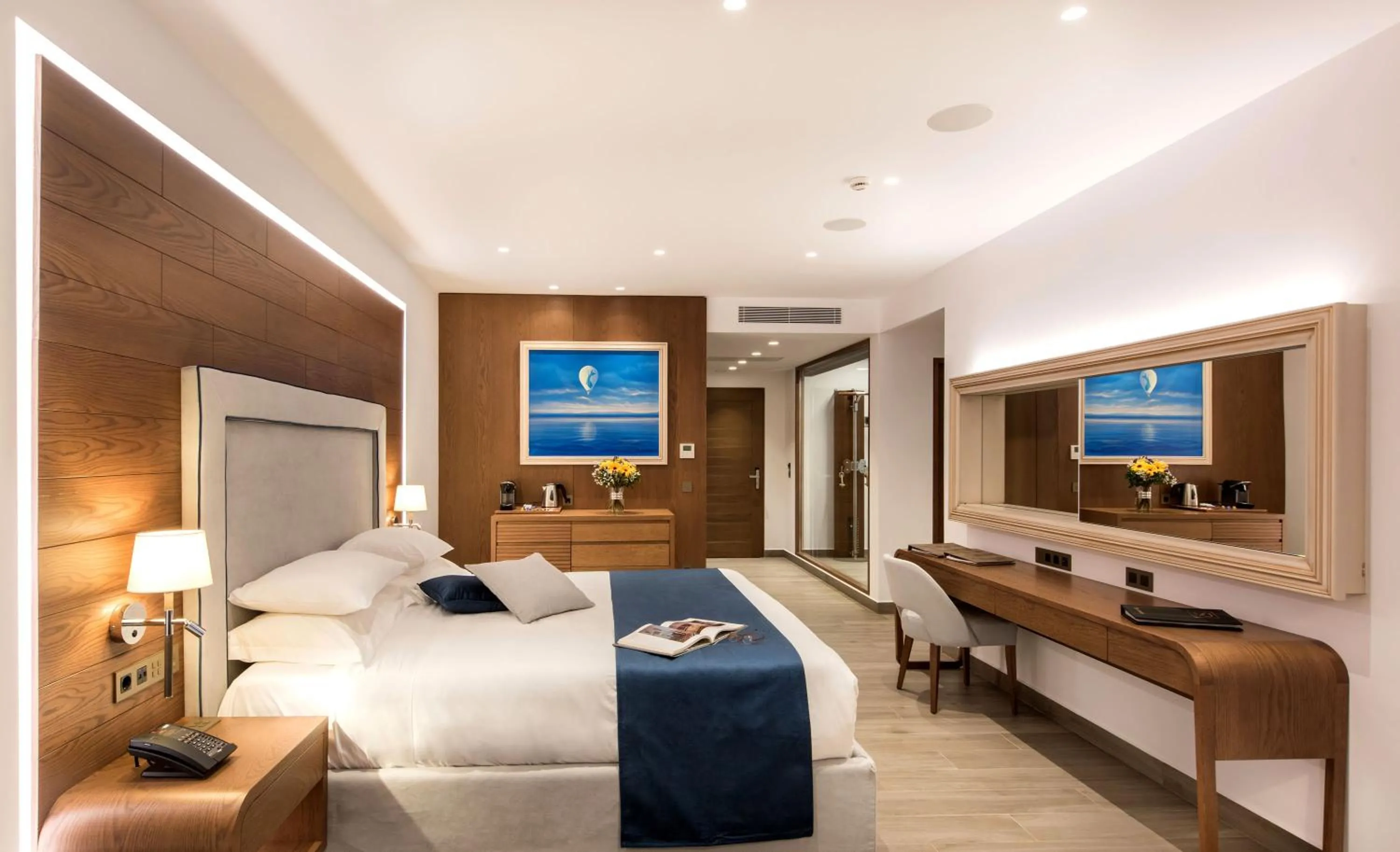 TV and multimedia, Bed in Nana Princess Suites Villas & Spa