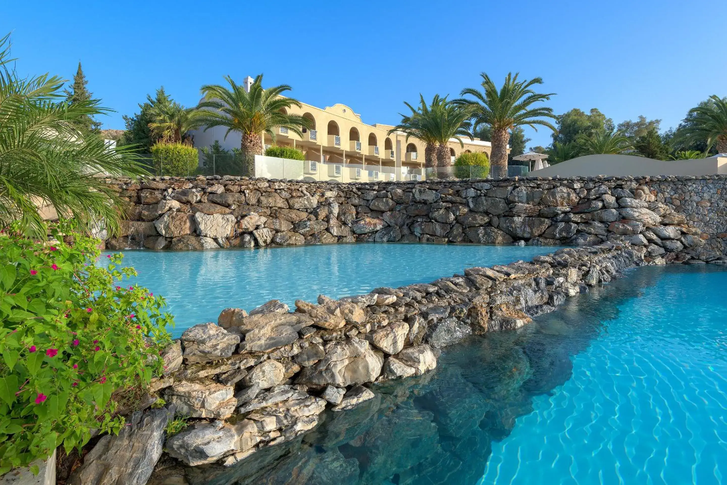 Pool view in Lindos Royal Resort Pool view in Lindos Royal Resort