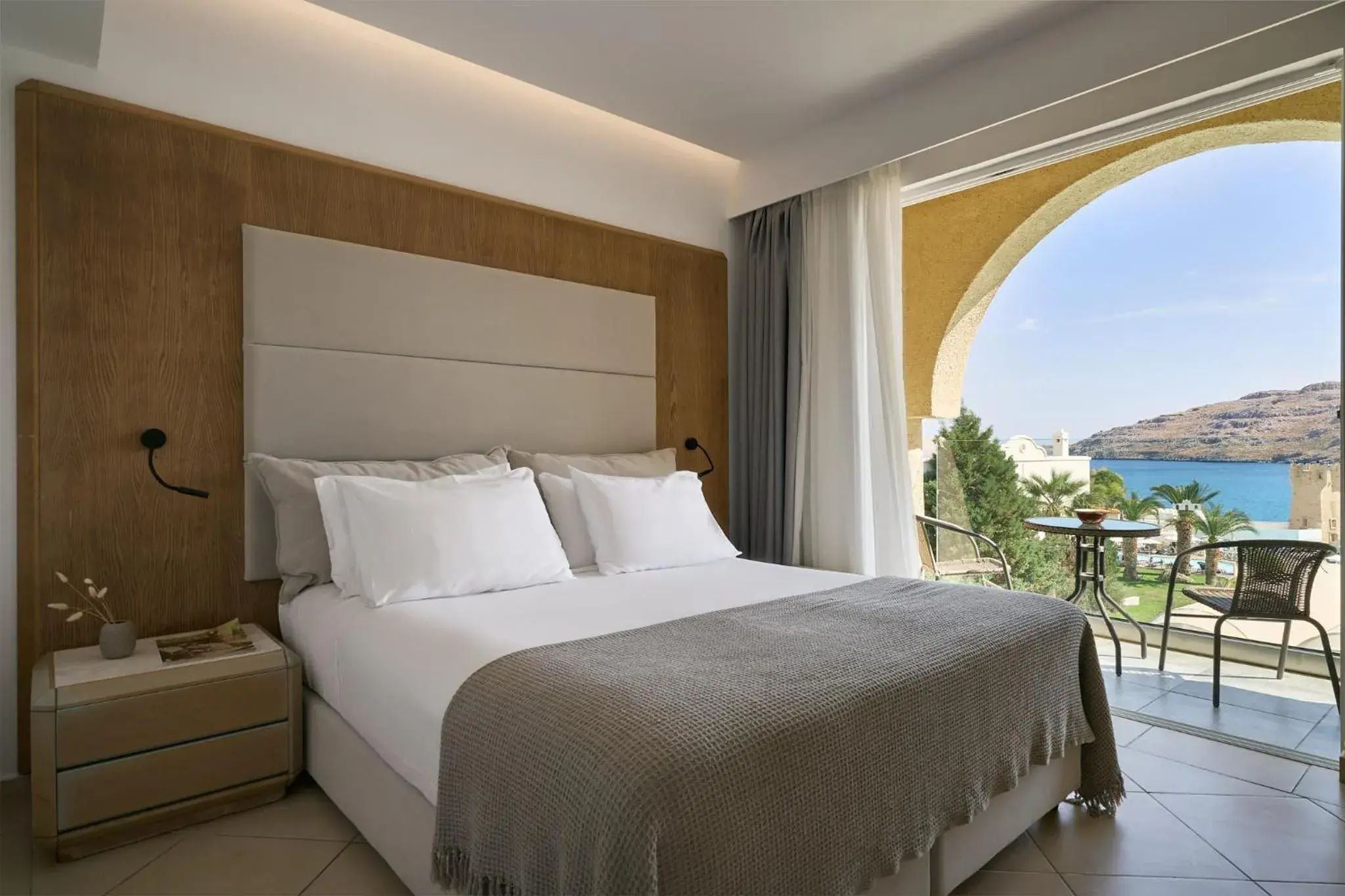 Bed in Lindos Royal Resort Bed in Lindos Royal Resort