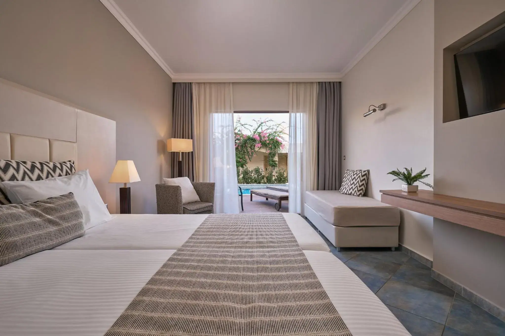 Bedroom, Bed in Lindos Imperial Resort & Spa Bedroom, Bed in Lindos Imperial Resort & Spa