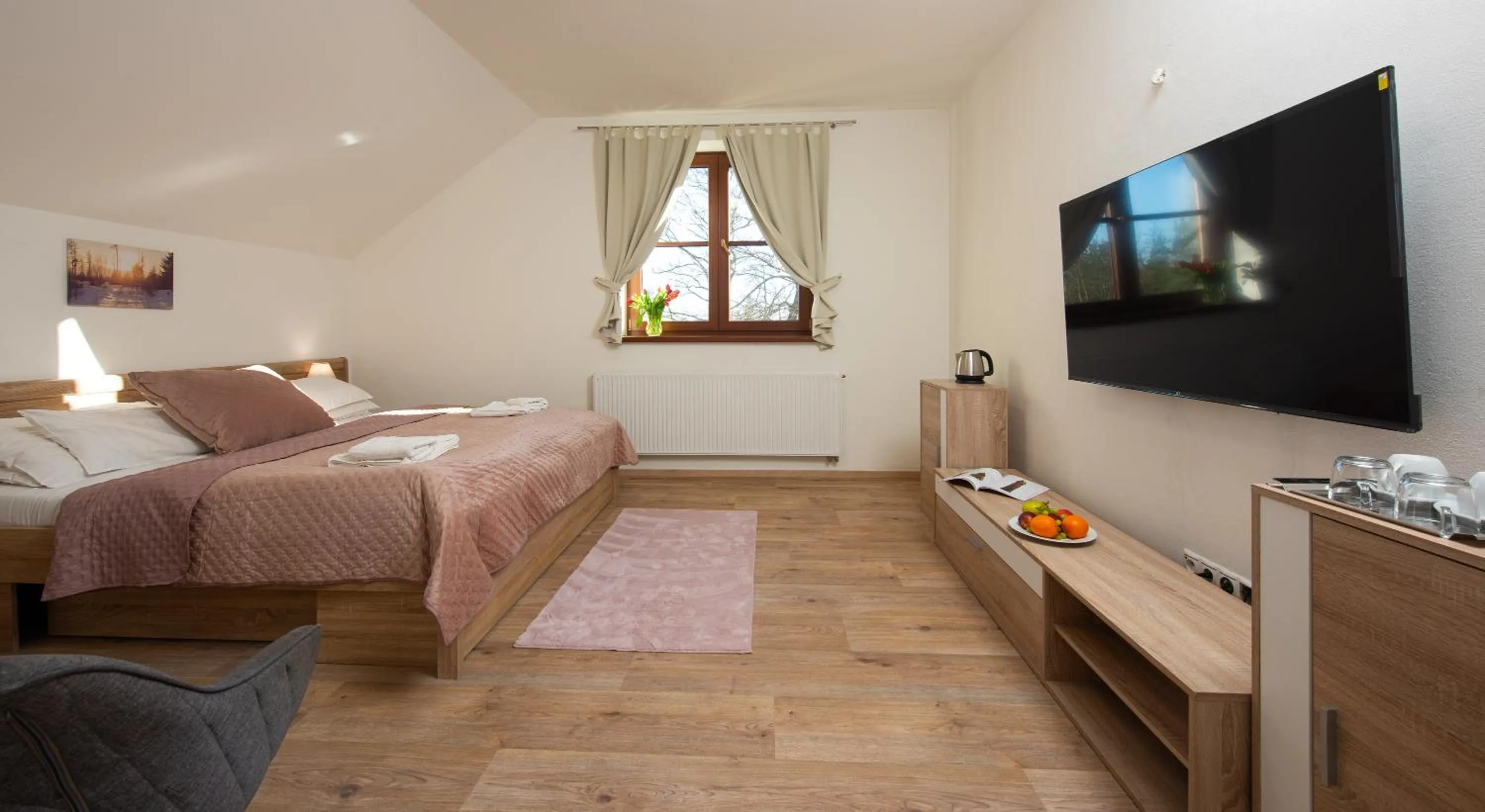 Bed in Hotel Tulipan