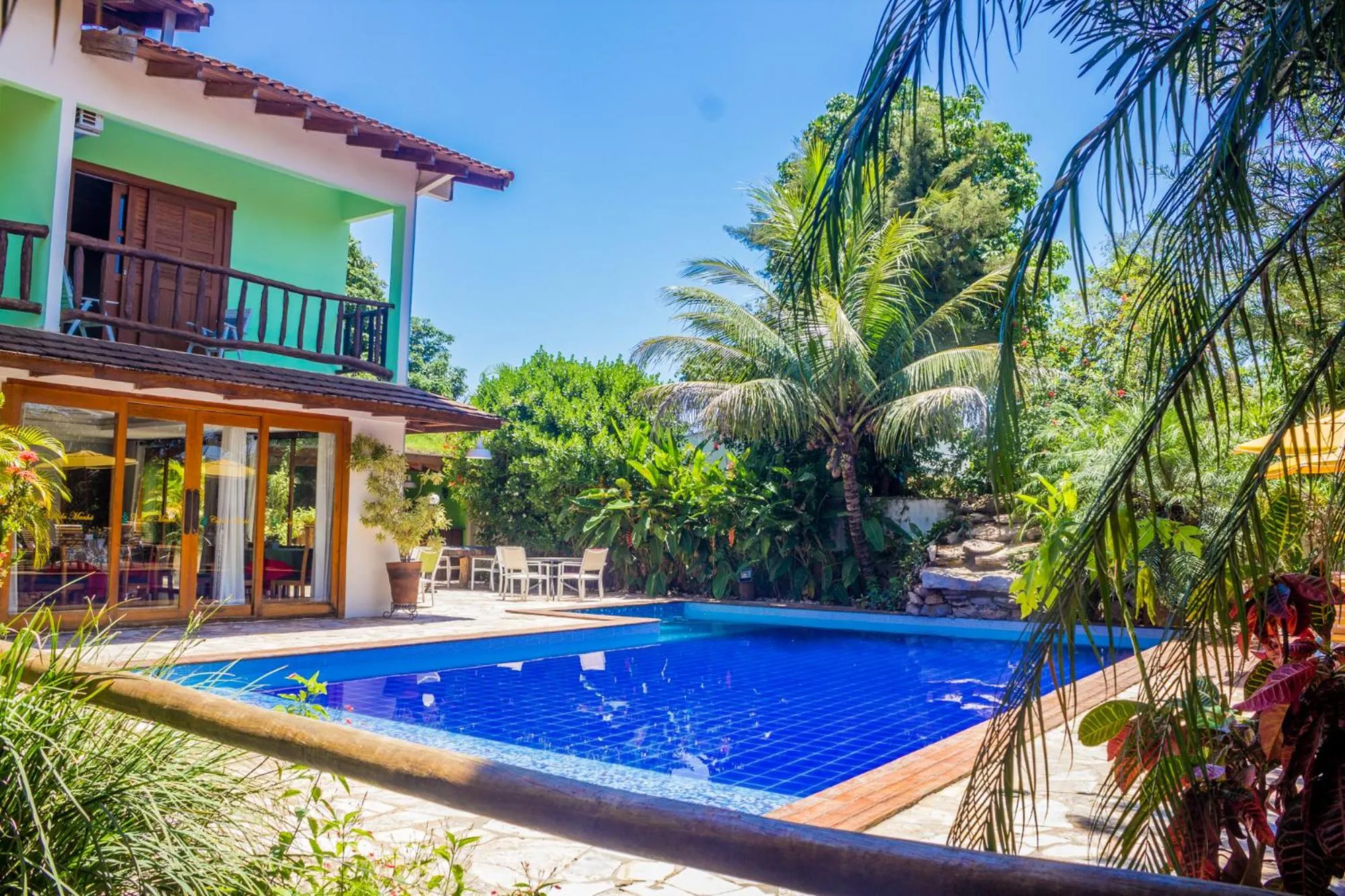 Swimming pool in Pousada Chamamé