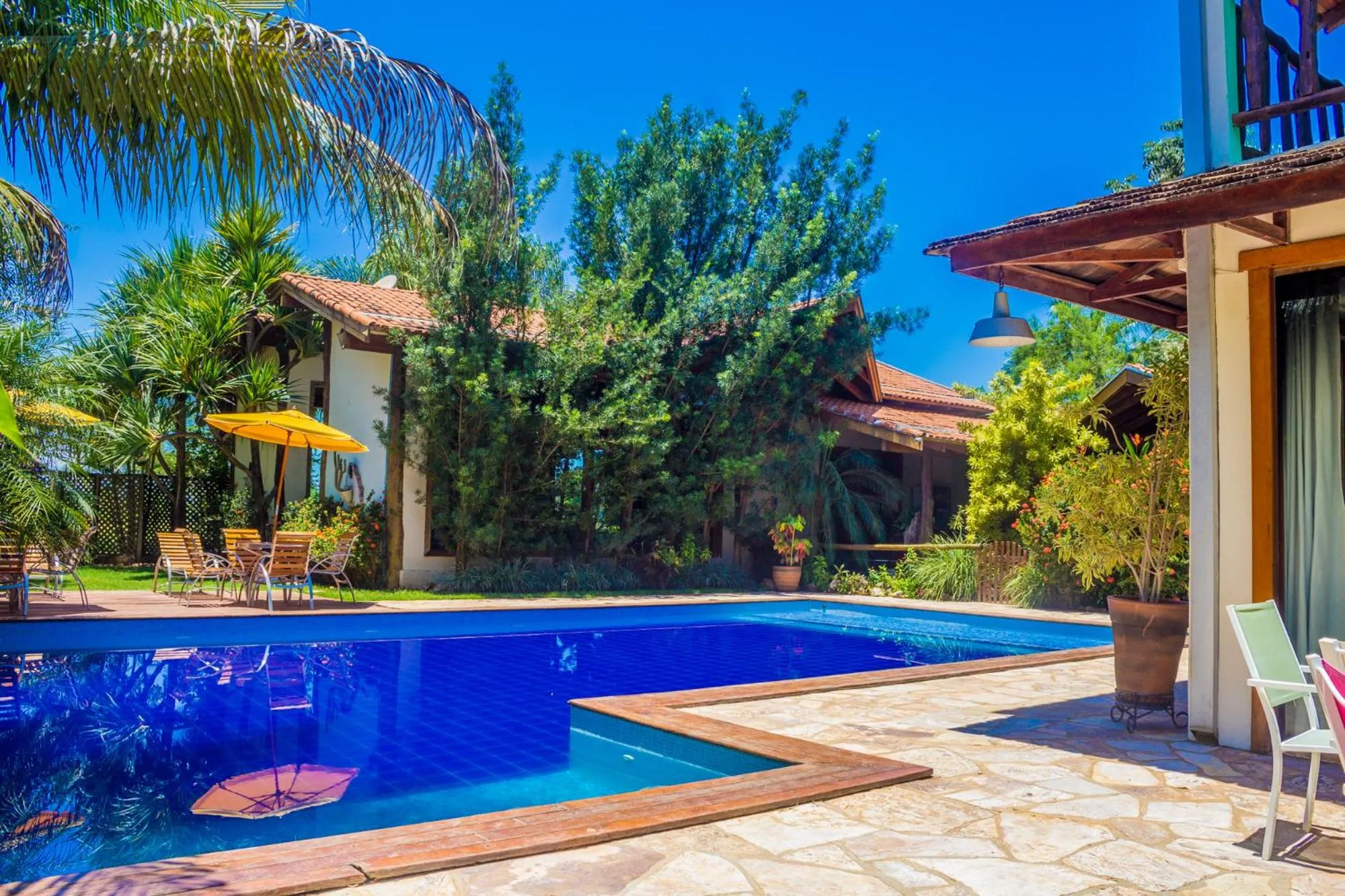 Swimming pool in Pousada Chamamé