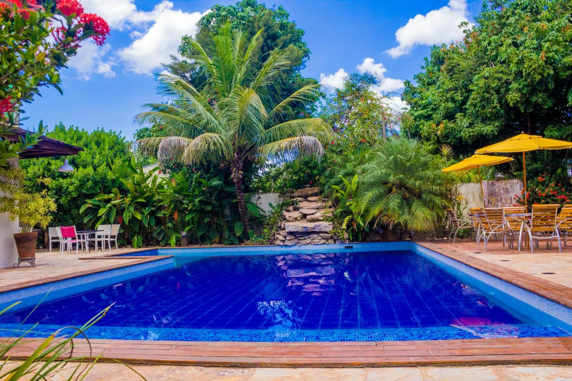 Swimming pool in Pousada Chamamé
