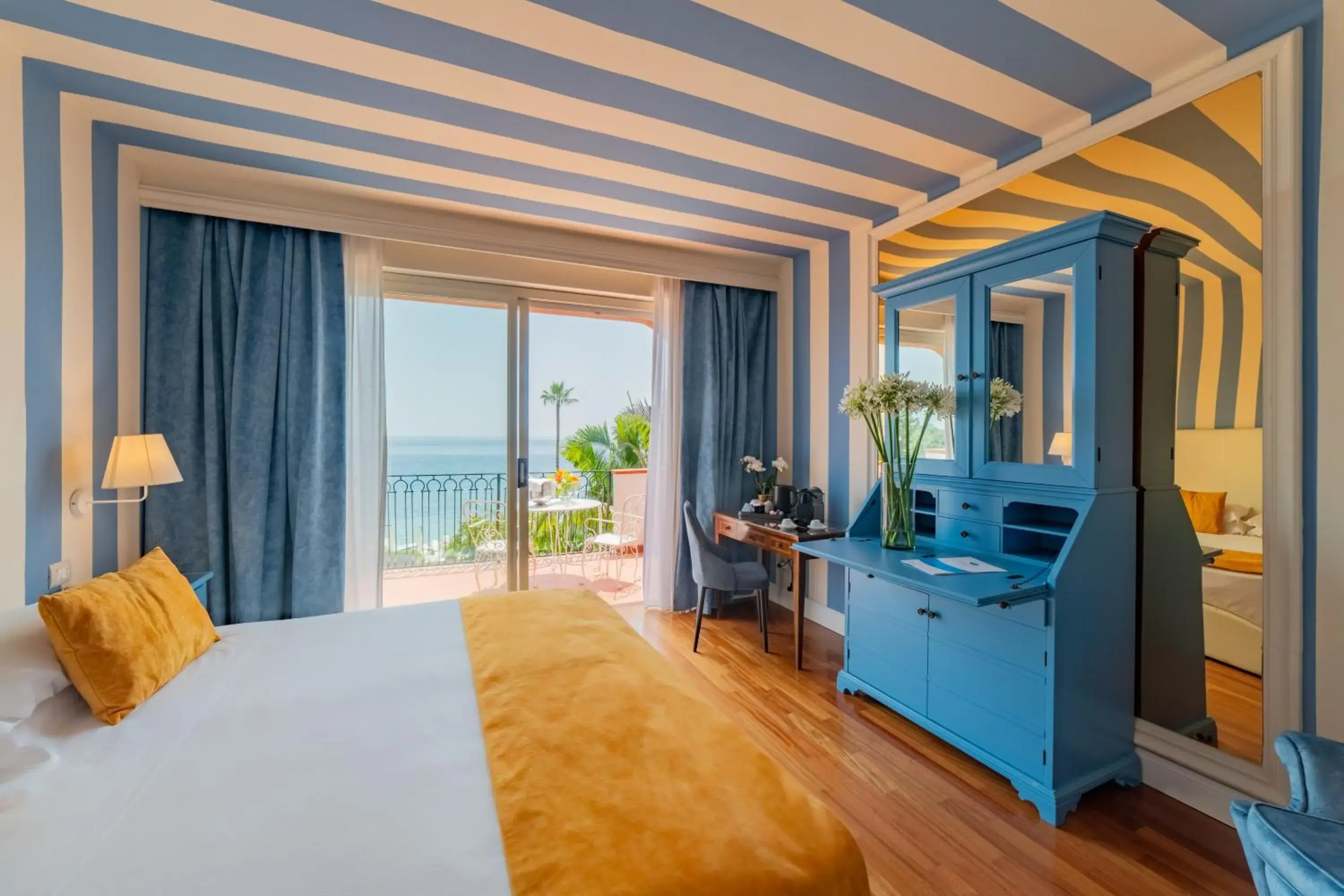 View (from property/room), Bed in Hotel Caparena View (from property/room), Bed in Hotel Caparena