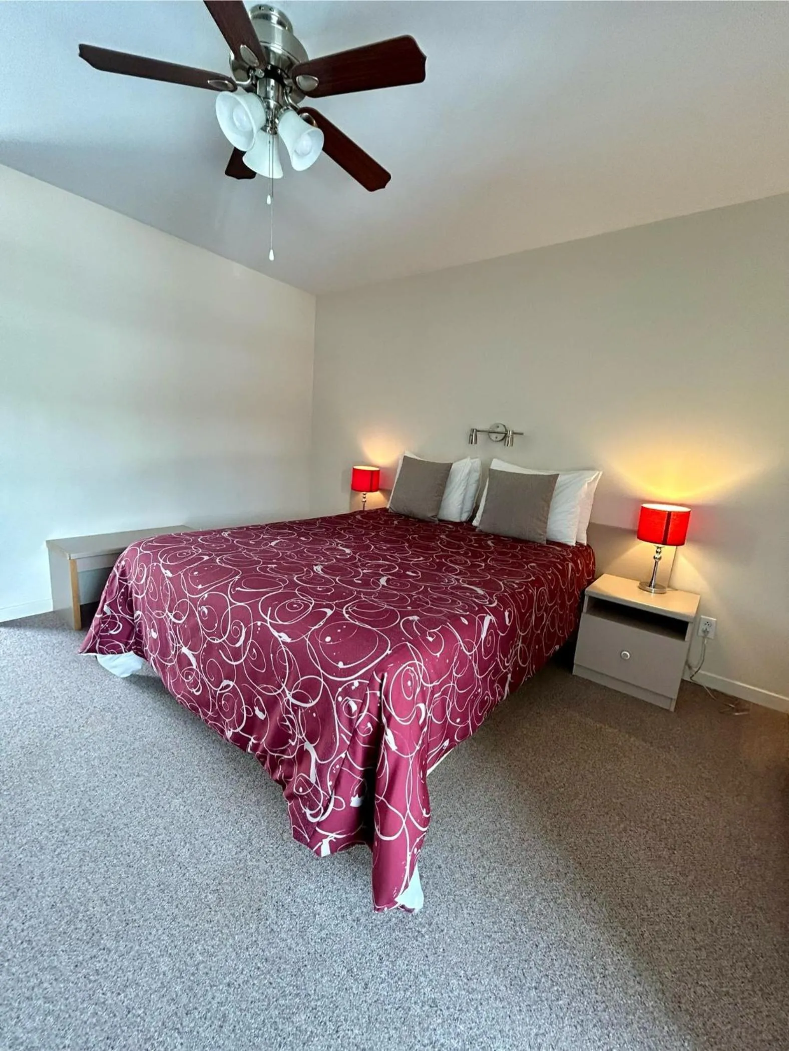 Bed in Motel de l'Anse a l'Eau