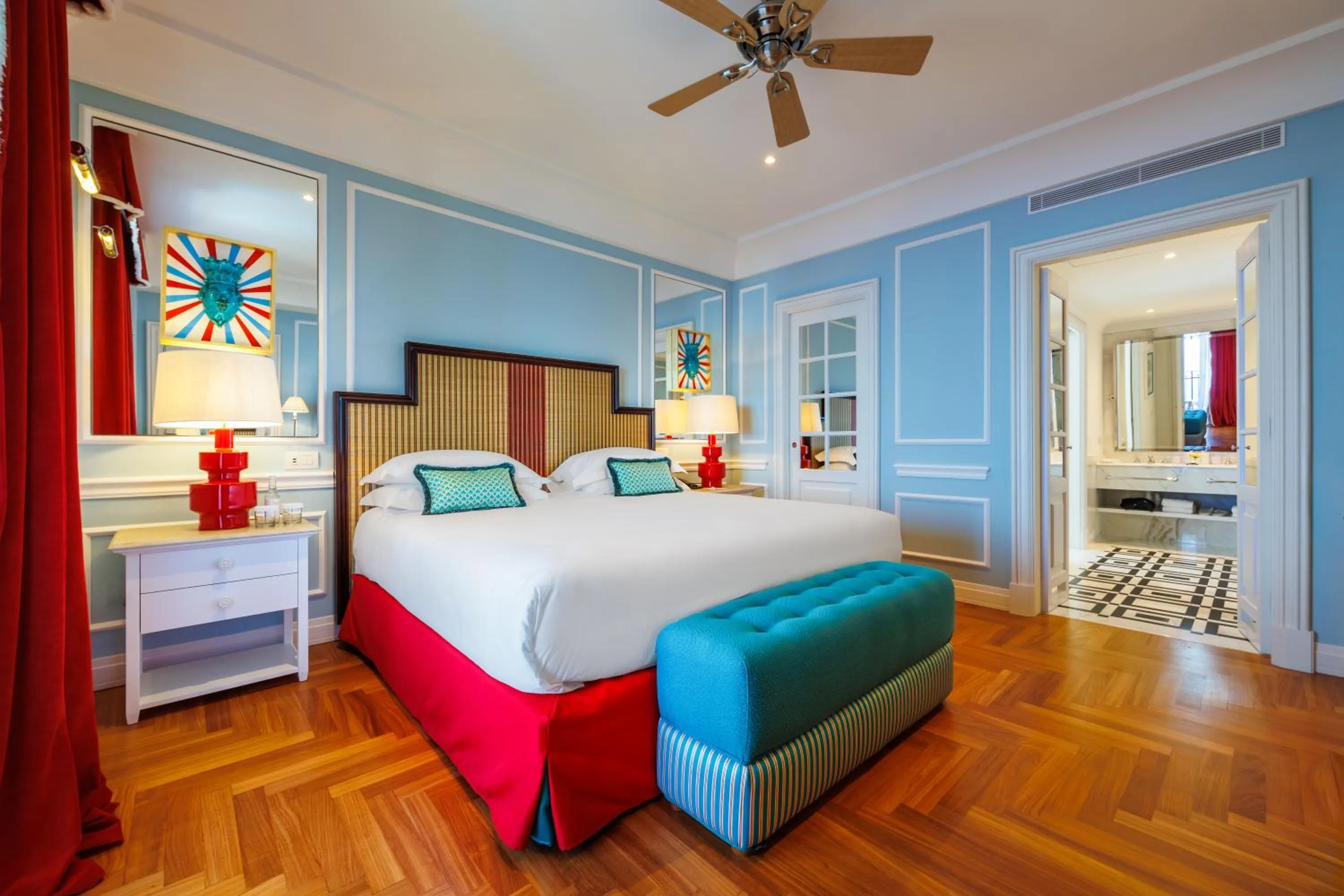 Bedroom, Bed in Grand Hotel San Pietro Taormina