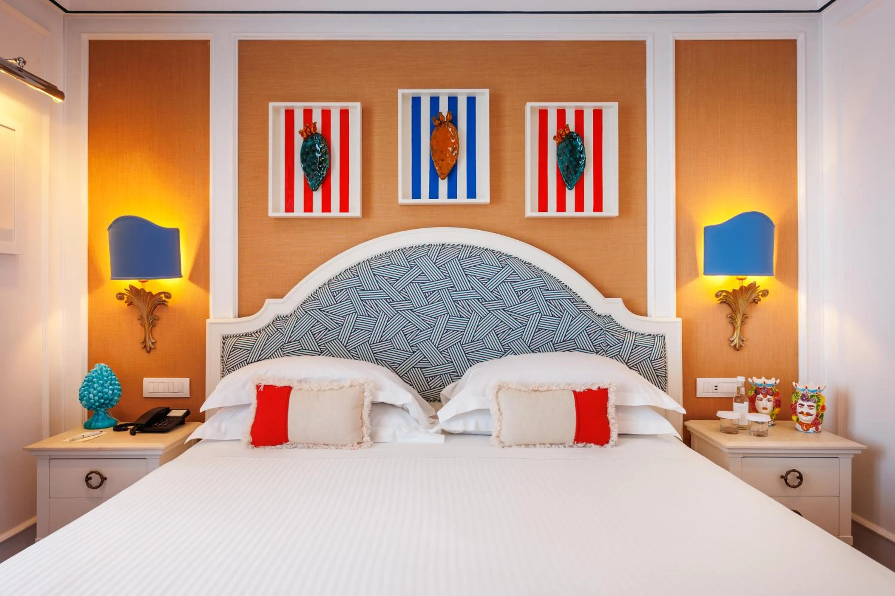 Bedroom, Bed in Grand Hotel San Pietro Taormina